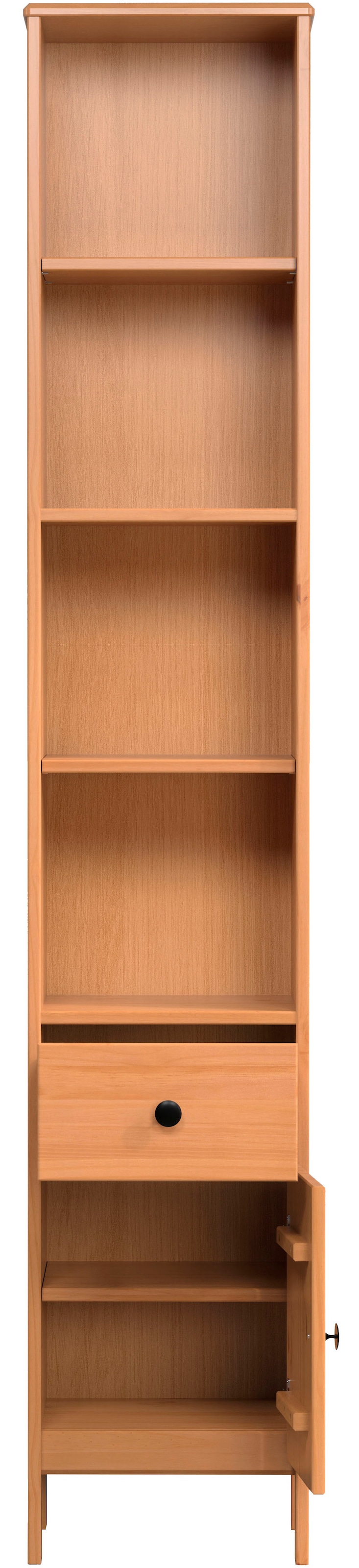 welltime Hochschrank »Kall« 1 Stk. tlg. Badschrank aus Kiefer-Massivholz mit Schublade - (B/T/H) 35/33/188 cm