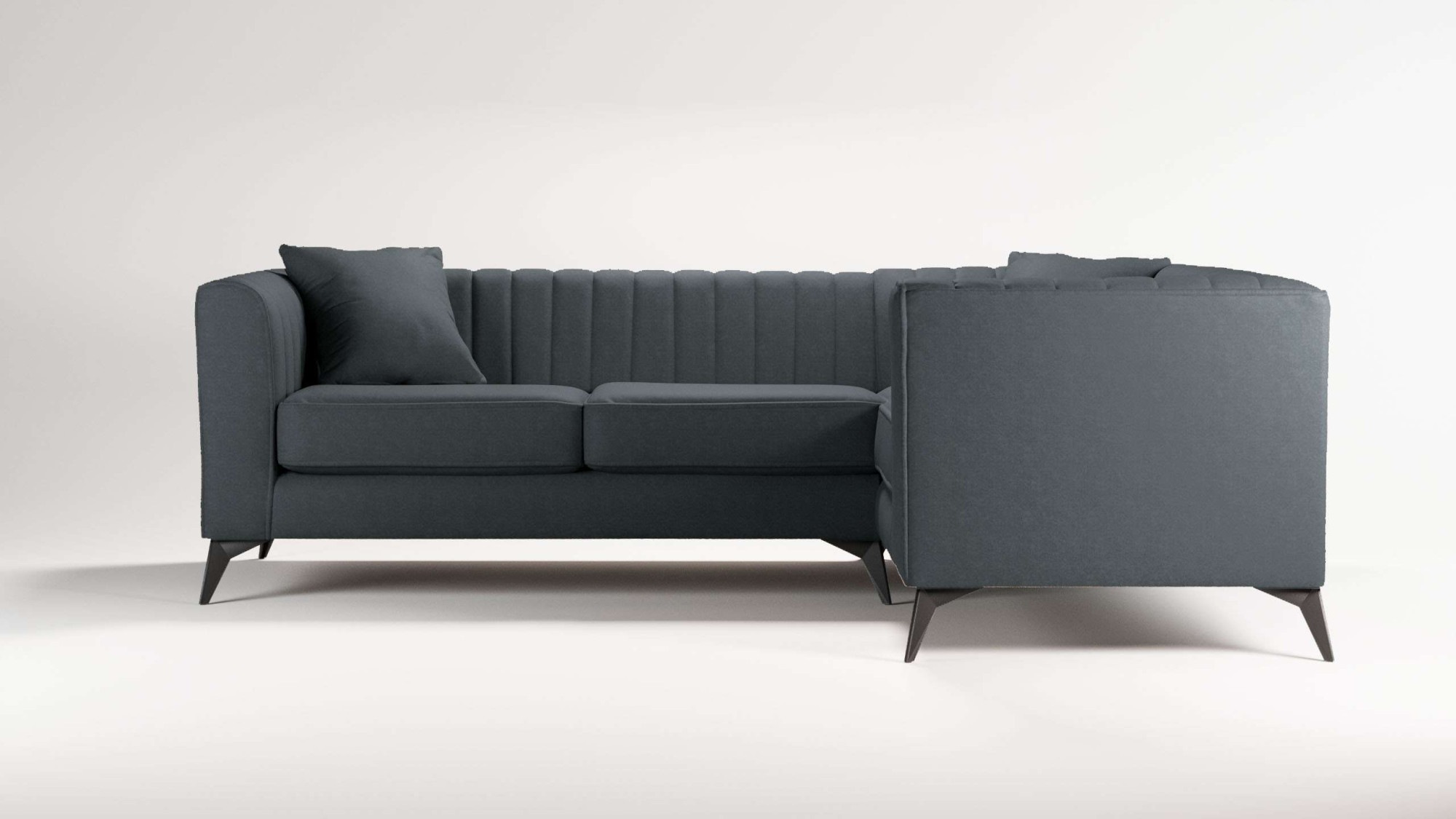Places of Style Ecksofa »MATTHEW L-Form ideal für kleine Räume, Maße B/T/H: günstig online kaufen