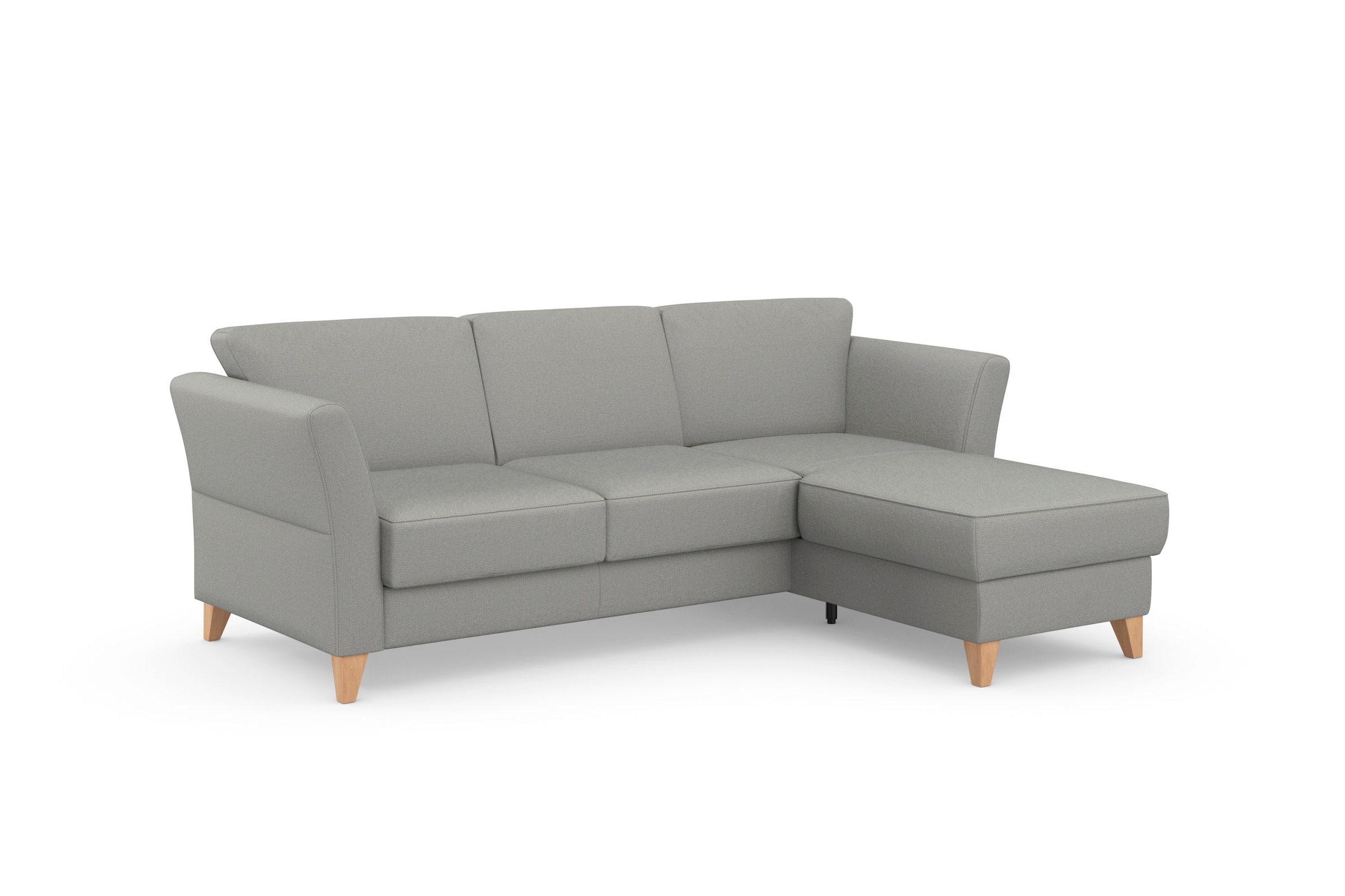 sit&more Ecksofa »Visby L-Form«, Wahlweise mit Bettfunktion und Bettkasten, frei im Raum stellbar