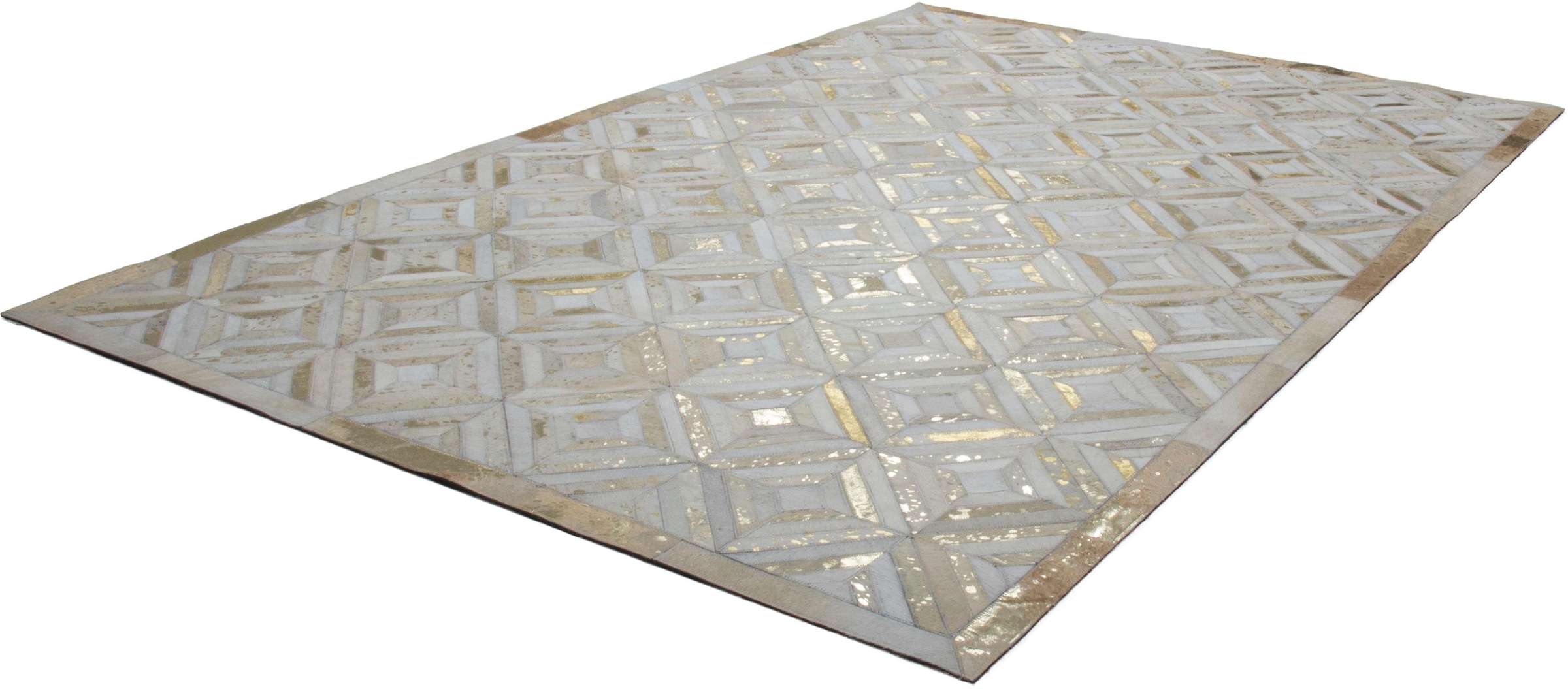 calo-deluxe Fellteppich »Scarllet 410«, rechteckig, 8 mm Höhe, echtes Rinderfell, Wohnzimmer