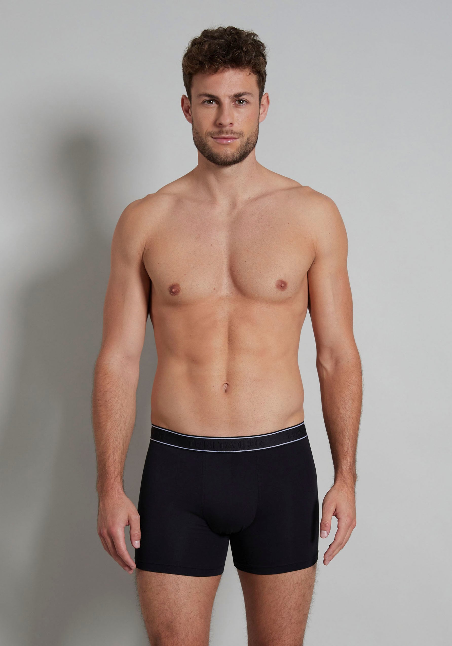TOM TAILOR Lange Unterhose »Vancouver«, (2 St.), mit angenehmen Materialmix