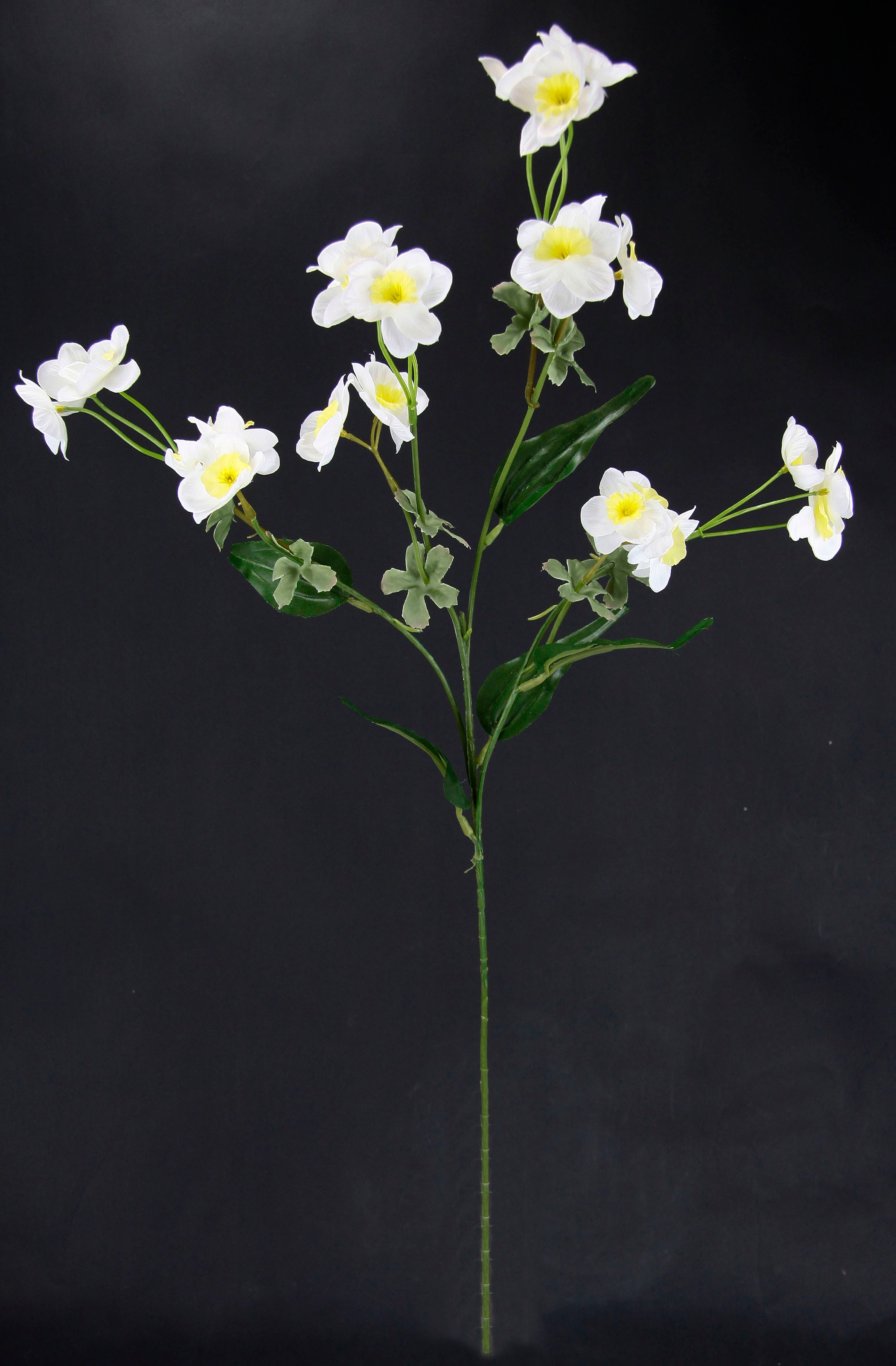 I.GE.A. Kunstblume »Narzissenzweig«, 5er Set Narzisse künstliche Blume Ostern Seidenblume Frühjahrsdeko