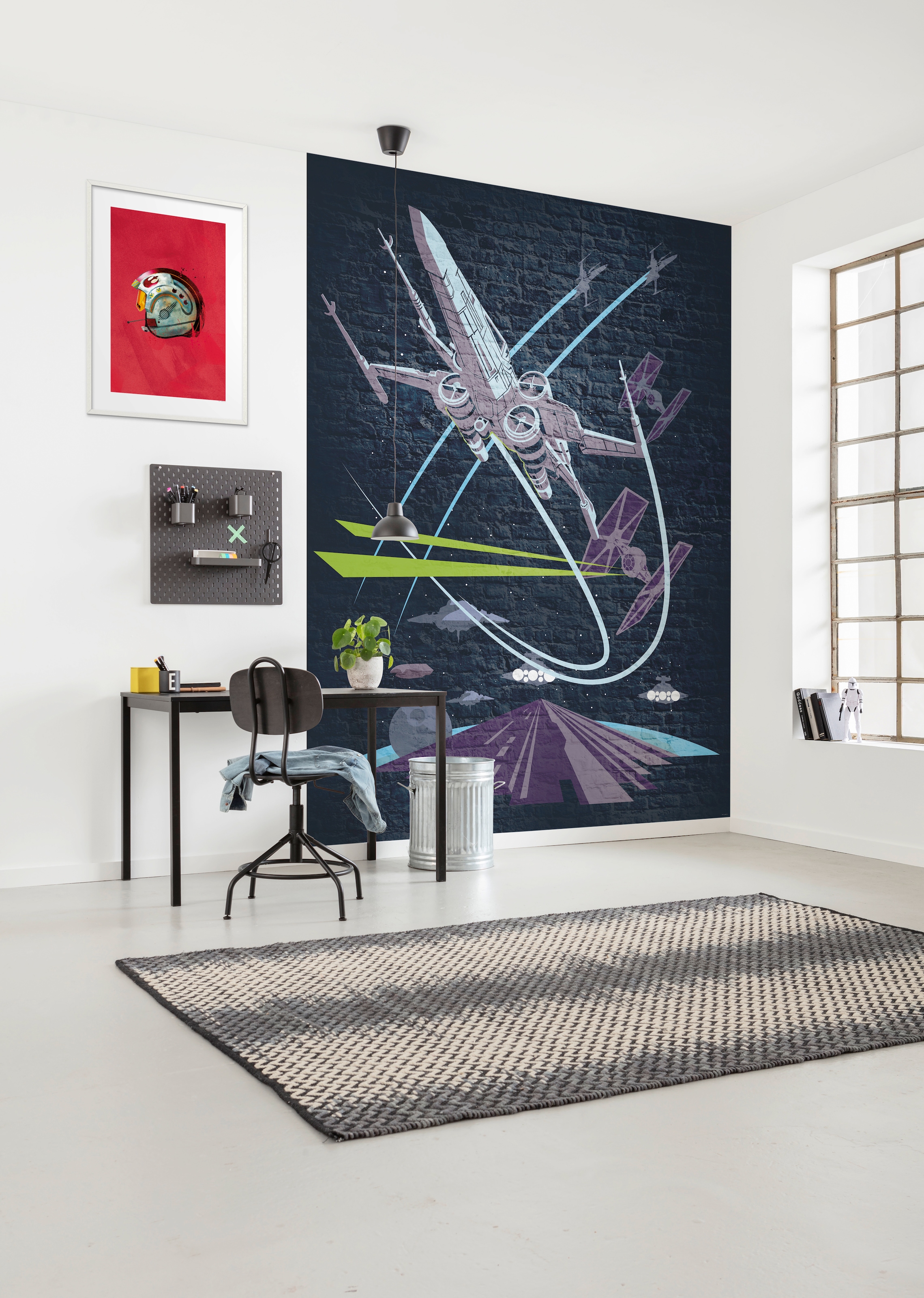 Komar Bild »Star Wars Classic Helmets Rebel Pilot« Star Wars 1 Stk. tlg. Wandbild zur Dekoration im Kinderzimmer - ohne Rahmen