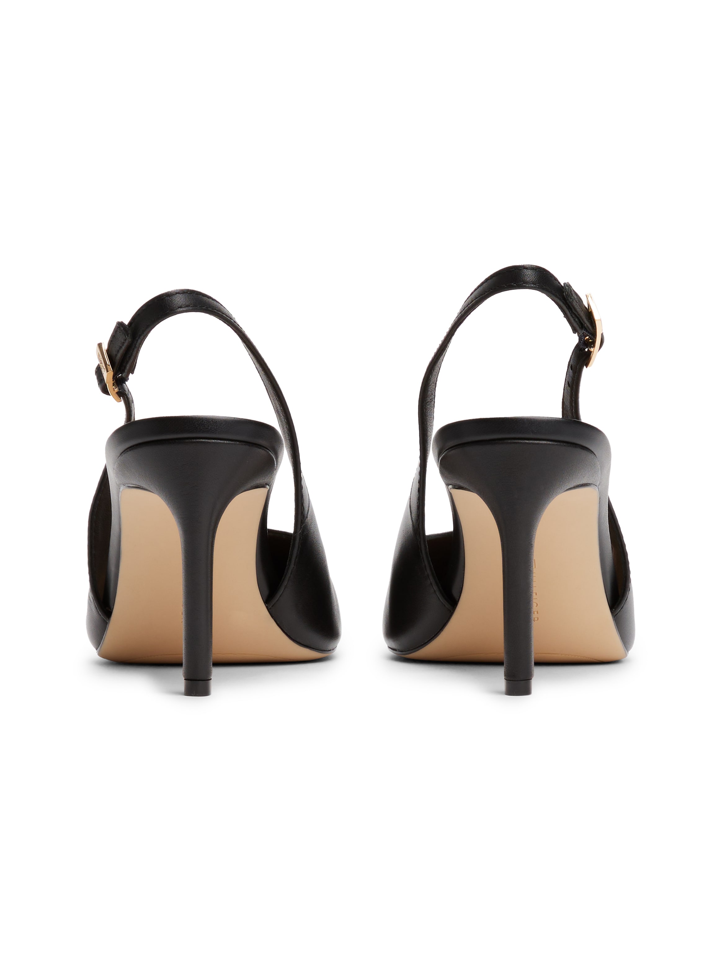 Tommy Hilfiger Slingpumps »SQUARED TOE HIGH HEEL SLINGBACK«, Stilettoabsatz, Abendschuh, Festtagsschuh in spitz zulaufender Form