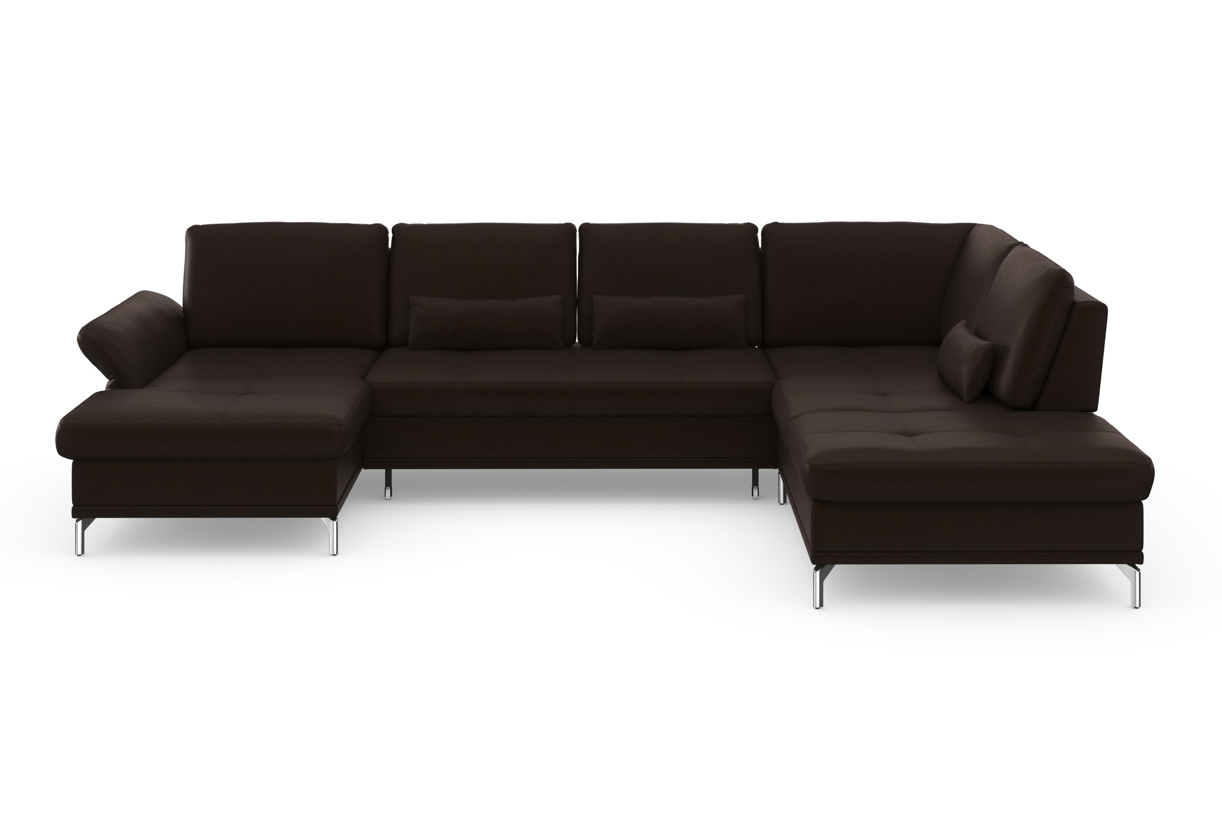 Home affaire Wohnlandschaft »Palm Beach U-Form« Federkern, mit Sitztiefenve günstig online kaufen