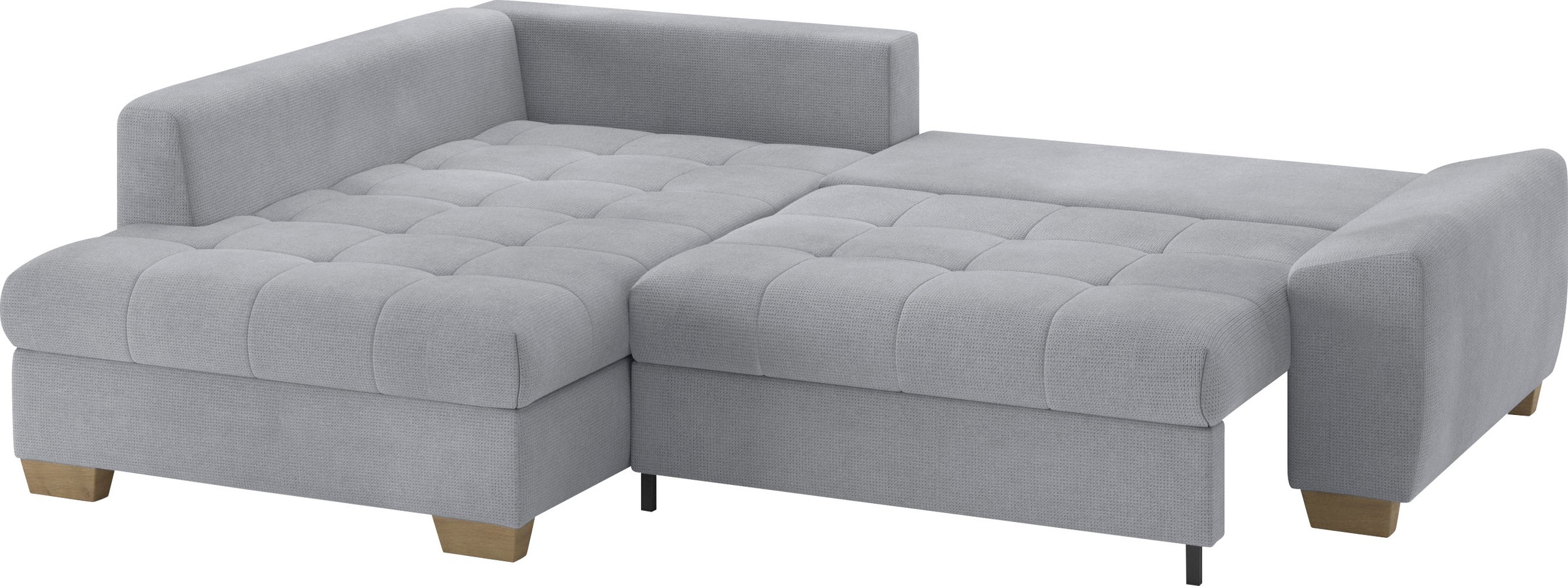 Mr. Couch Ecksofa »Nikita II, L-Form, bis 140kg pro Sitzplatz belastbar«, mit Kaltschaumpolsterung, wahlweise mit Bett und Bettkasten
