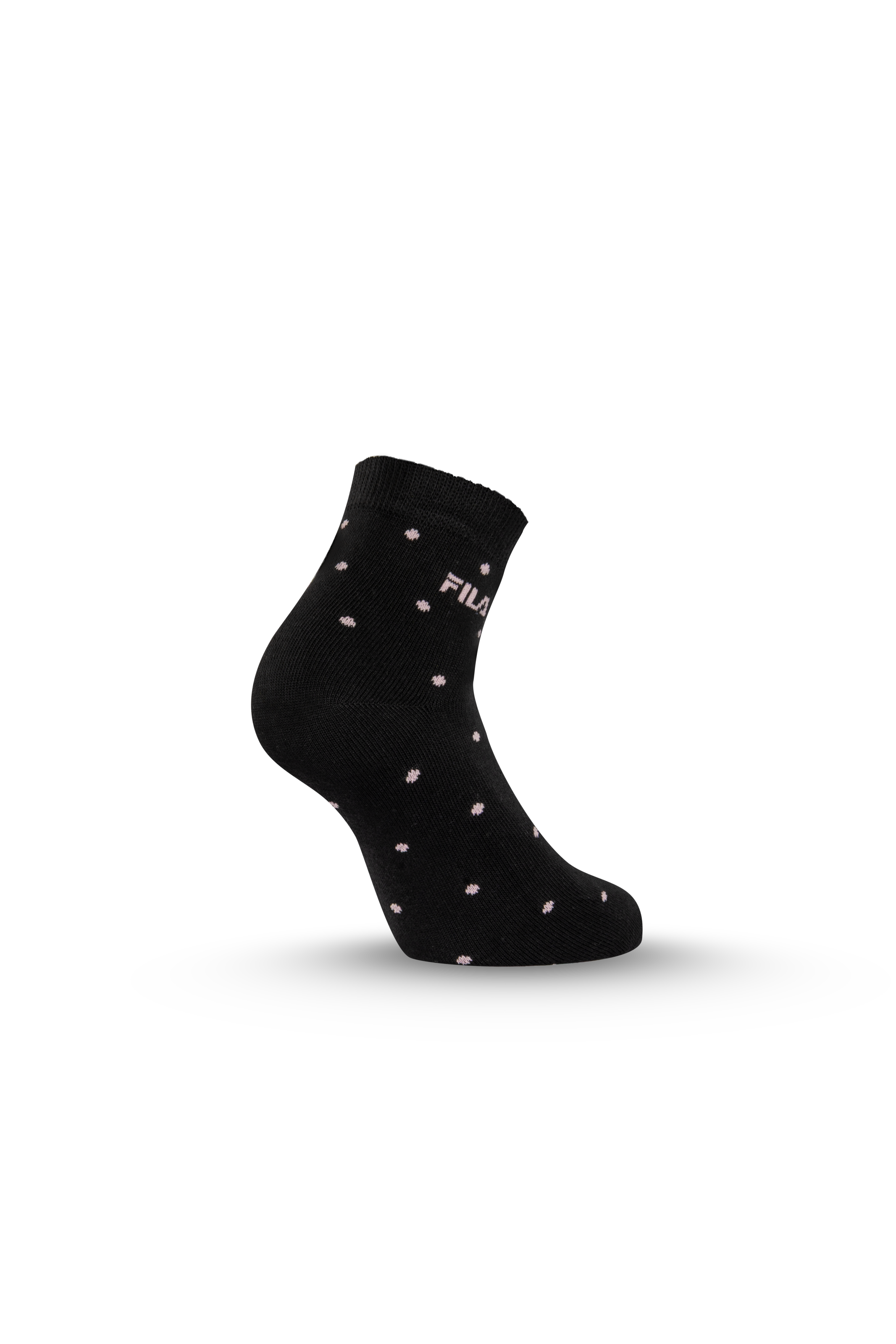 Fila Kurzsocken 3 Paar,  mit schmalem Rippenbündchen, gepunktet, Cotton-Mix