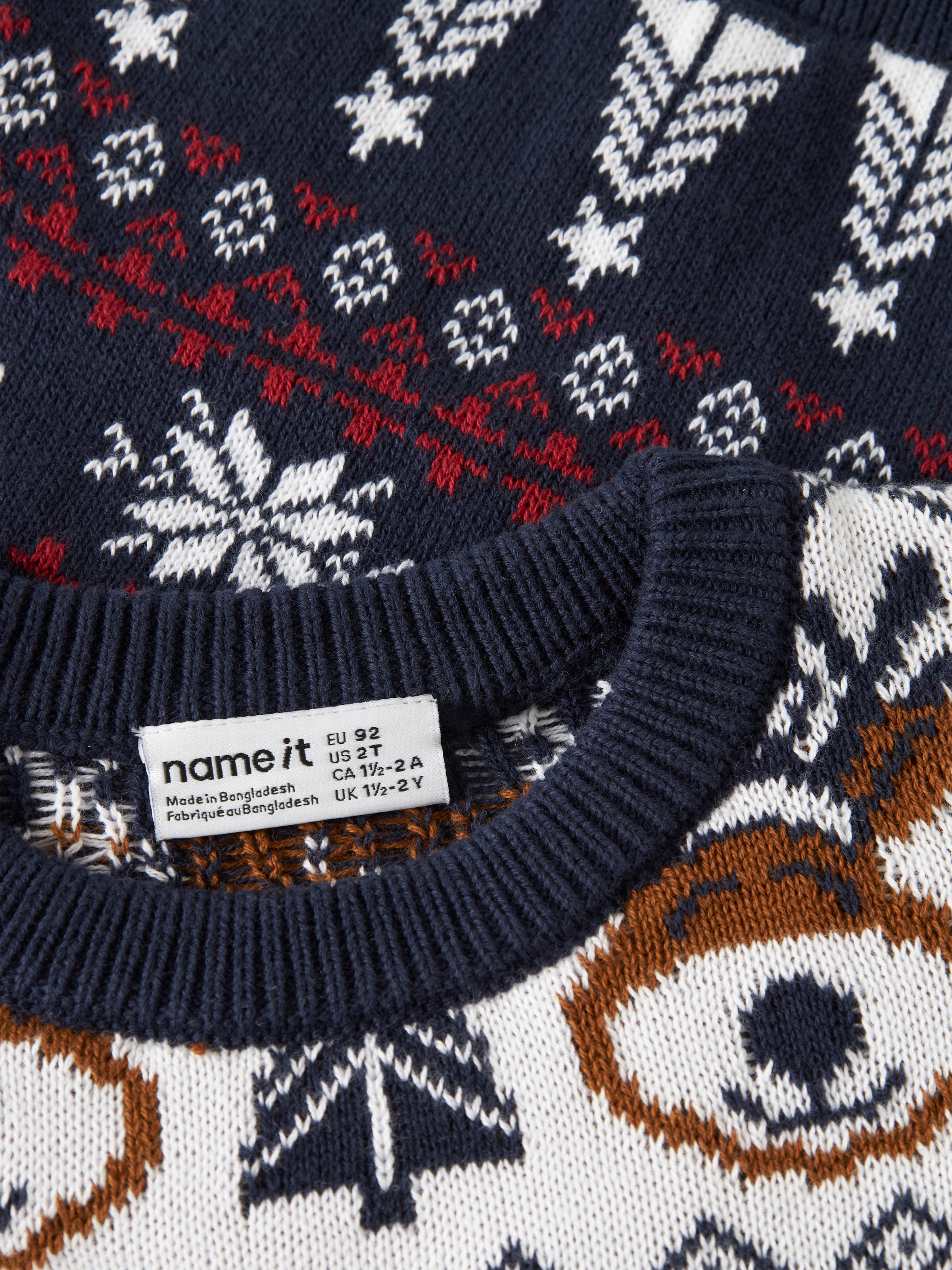 Name It Weihnachtspullover »NMNRISMAS LS KNIT COT« Baumwolle, regular fit, X-Mas Pullover