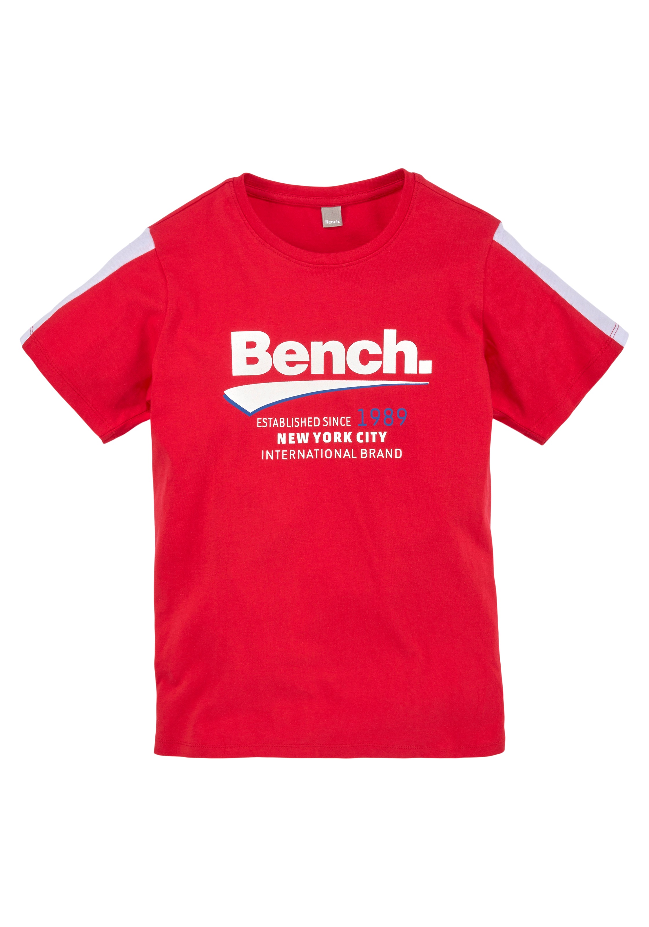 Bench. T-Shirt »mit Ärmeleinsatz« farbigem Online-Shop im bestellen