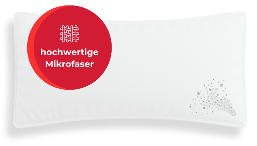 my home Microfaserkissen »Baca, Kopfkissen 40x80cm und 80x80 cm, 2-tlg«, Fü günstig online kaufen