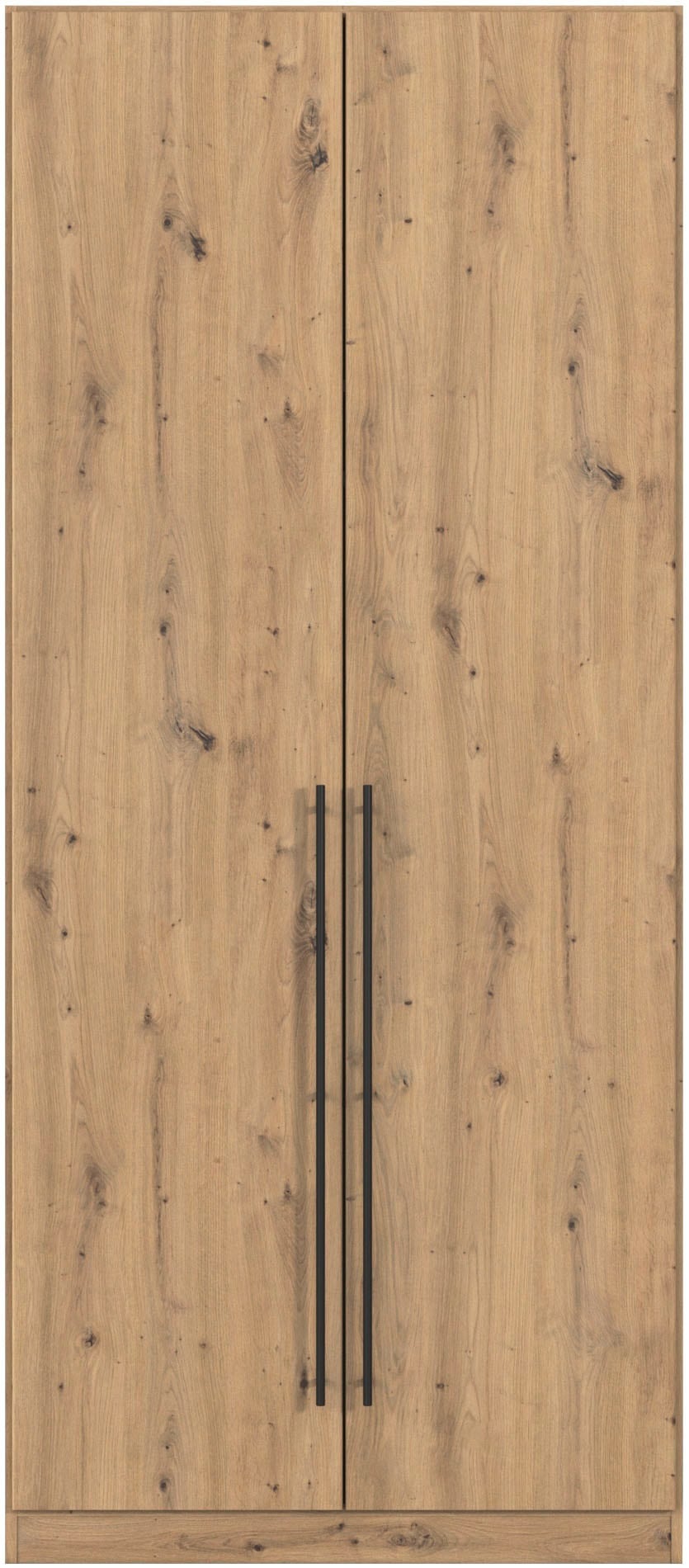 rauch Kleiderschrank, (in 3 verschiedenen Ausstattungen BASIC/CLASSIC/PREMIUM), mit hochwertigen Stangengriffen in Schwarz aus Metall MADE IN GERMANY
