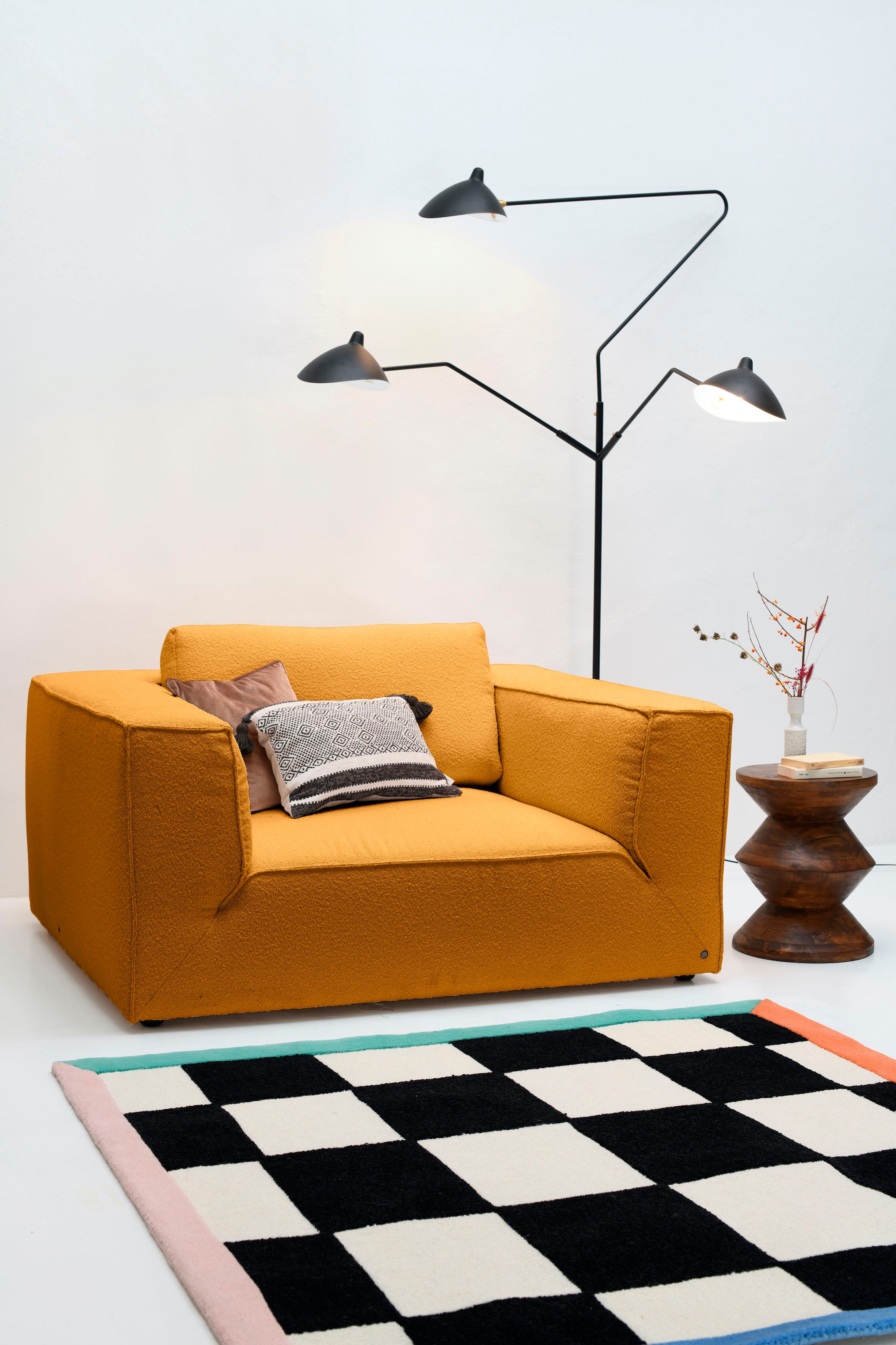 TOM TAILOR HOME Loveseat »BIG CUBE STYLE«, mit bequemen Stegkissen, extra g günstig online kaufen
