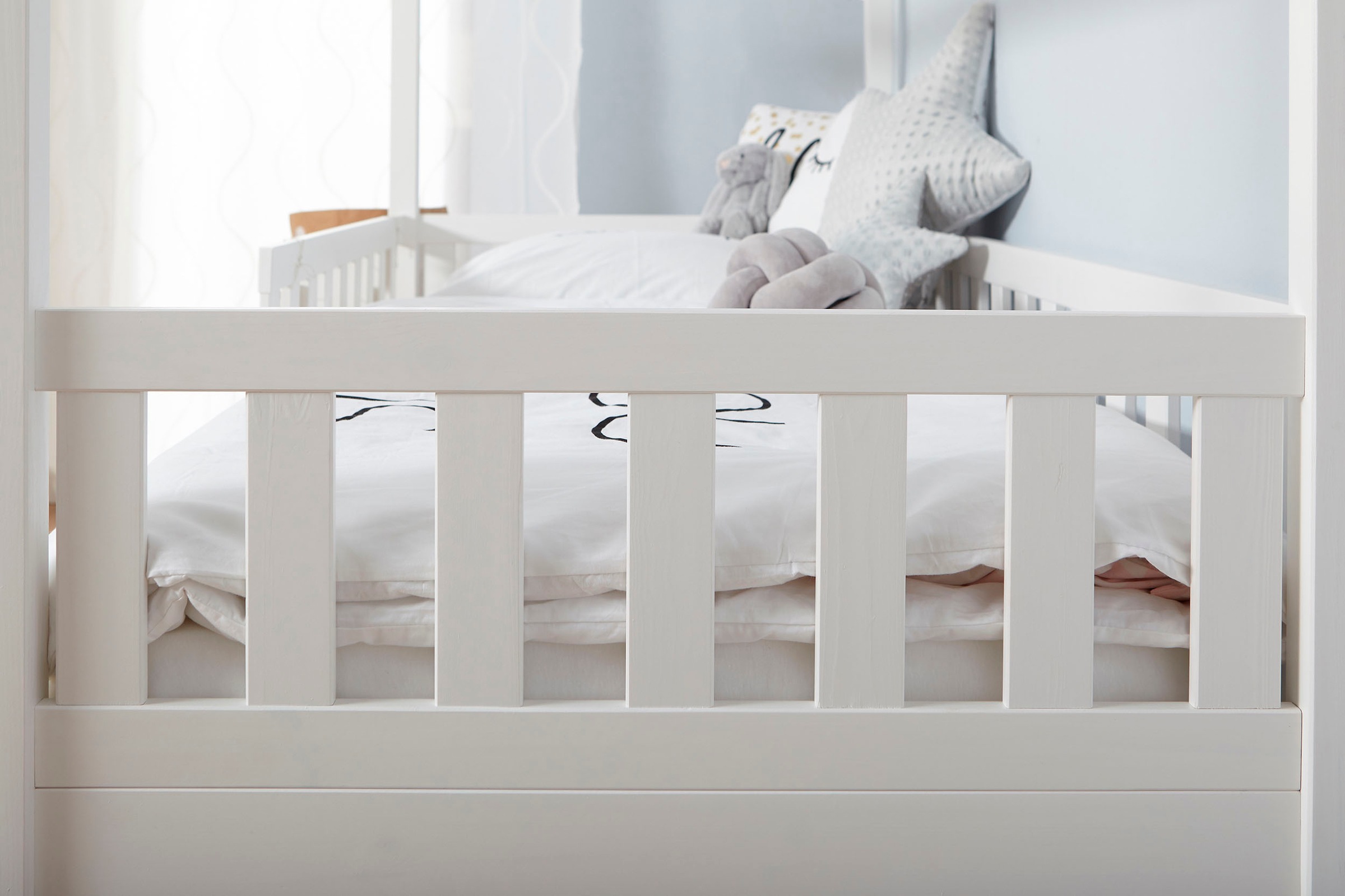 Ticaa Hausbett »Traumhaus«, Hausbett, inkl. Schubkasten und Rollrost
