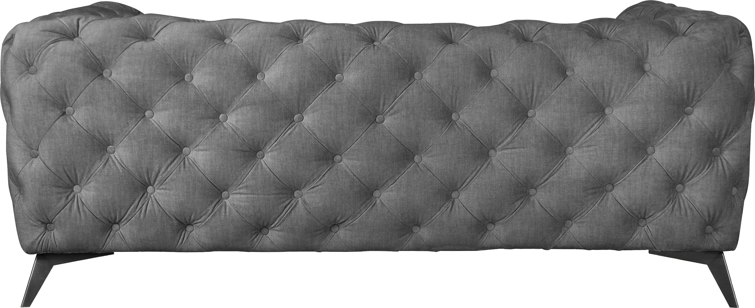 Leonique Chesterfield-Sofa »Glynis«, aufwändige Knopfheftung, moderne Chesterfield Optik, Fußfarbe wählbar