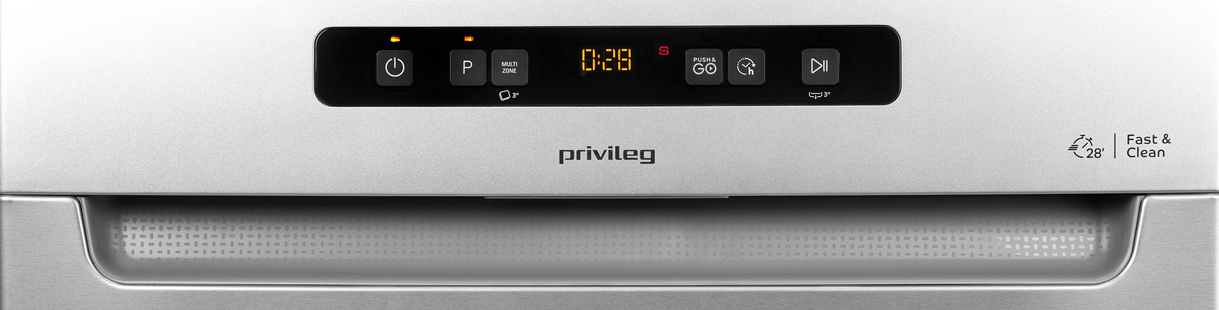 Privileg Unterbaugeschirrspüler »P0U ECO D551 S«, 14 Maßgedecke