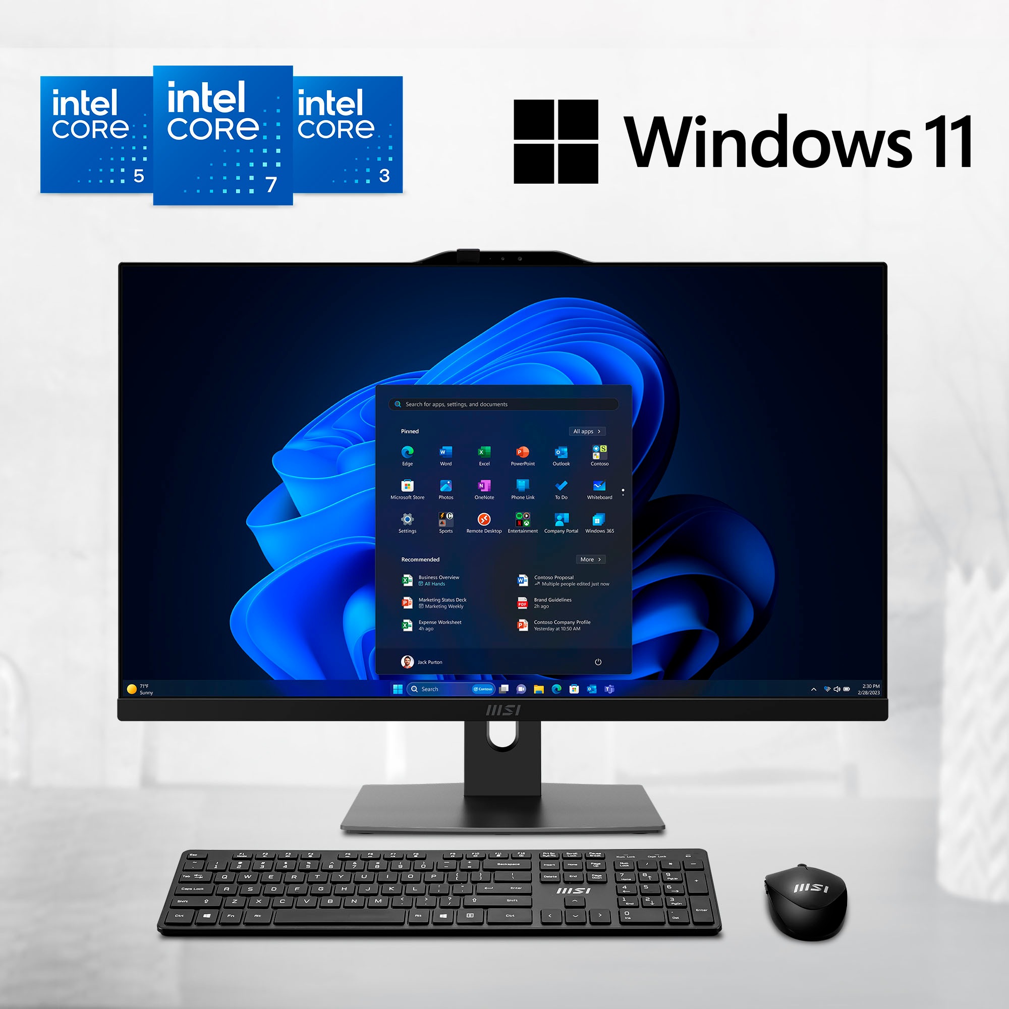MSI All-in-One PC »Modern AM272P 1M-1234DE«