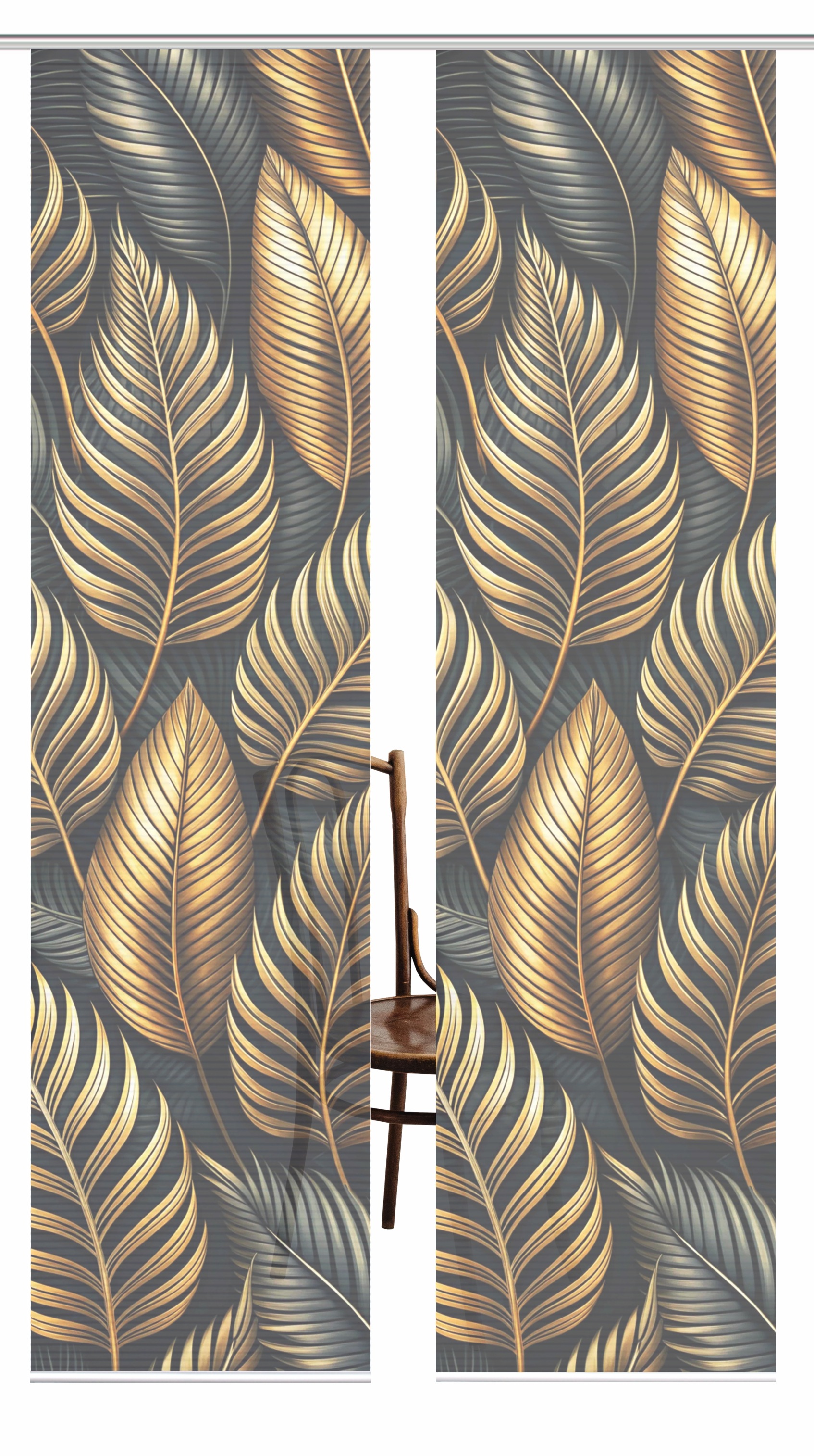 HOME in green Schiebegardine »ZEDRIC« Paneelwagen 2 Stk. tlg. Bambusoptik, günstig online kaufen