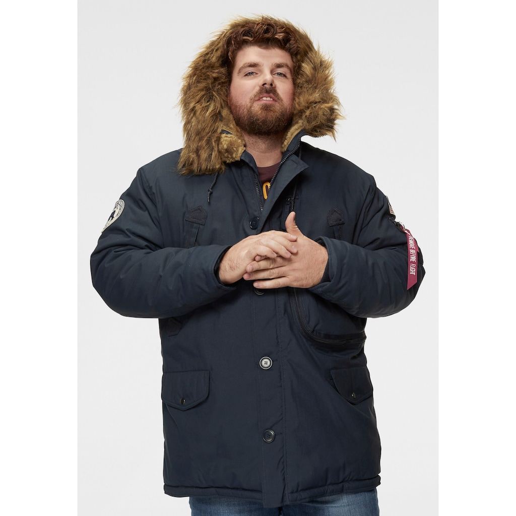 Alpha Industries Parka »POLAR JACKET«, mit Kapuze