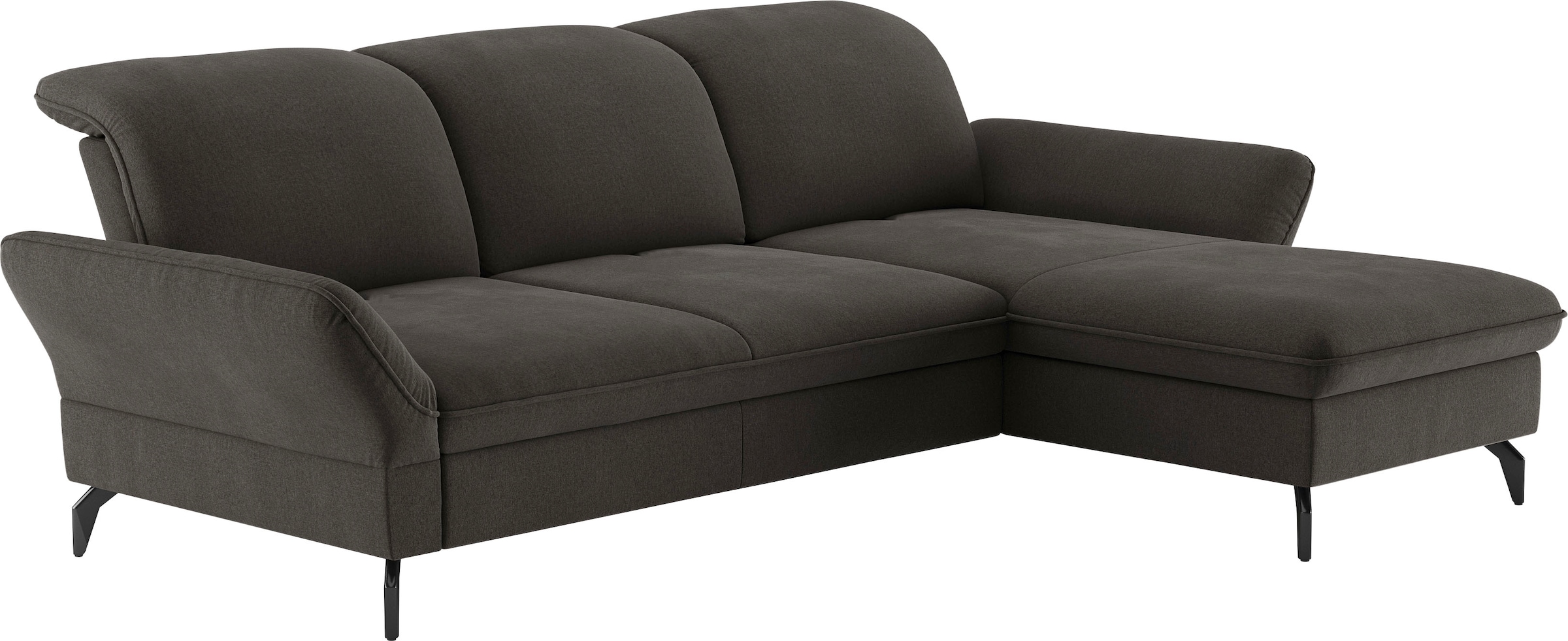 sit&more Ecksofa »Leandro L-Form«, Wahlweise mit Bett-, Kopfteil - und Armlehnfunktion, sowie Bettkasten
