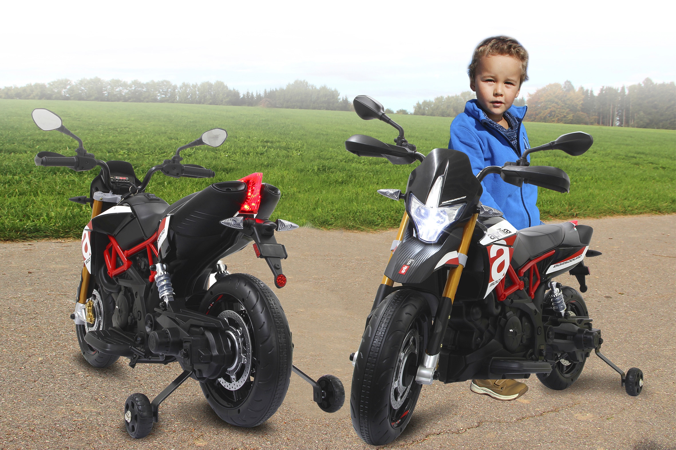 Jamara Elektro-Kindermotorrad »Ride-on Aprilia Dorsodoru 900«, ab 3 Jahren