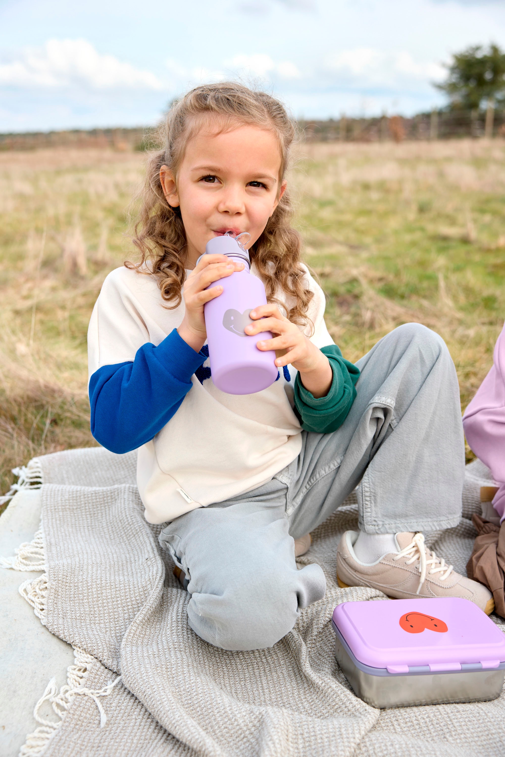 LÄSSIG Trinkflasche »Little Gang, Heart, lilac«, inkl. Sportverschluss