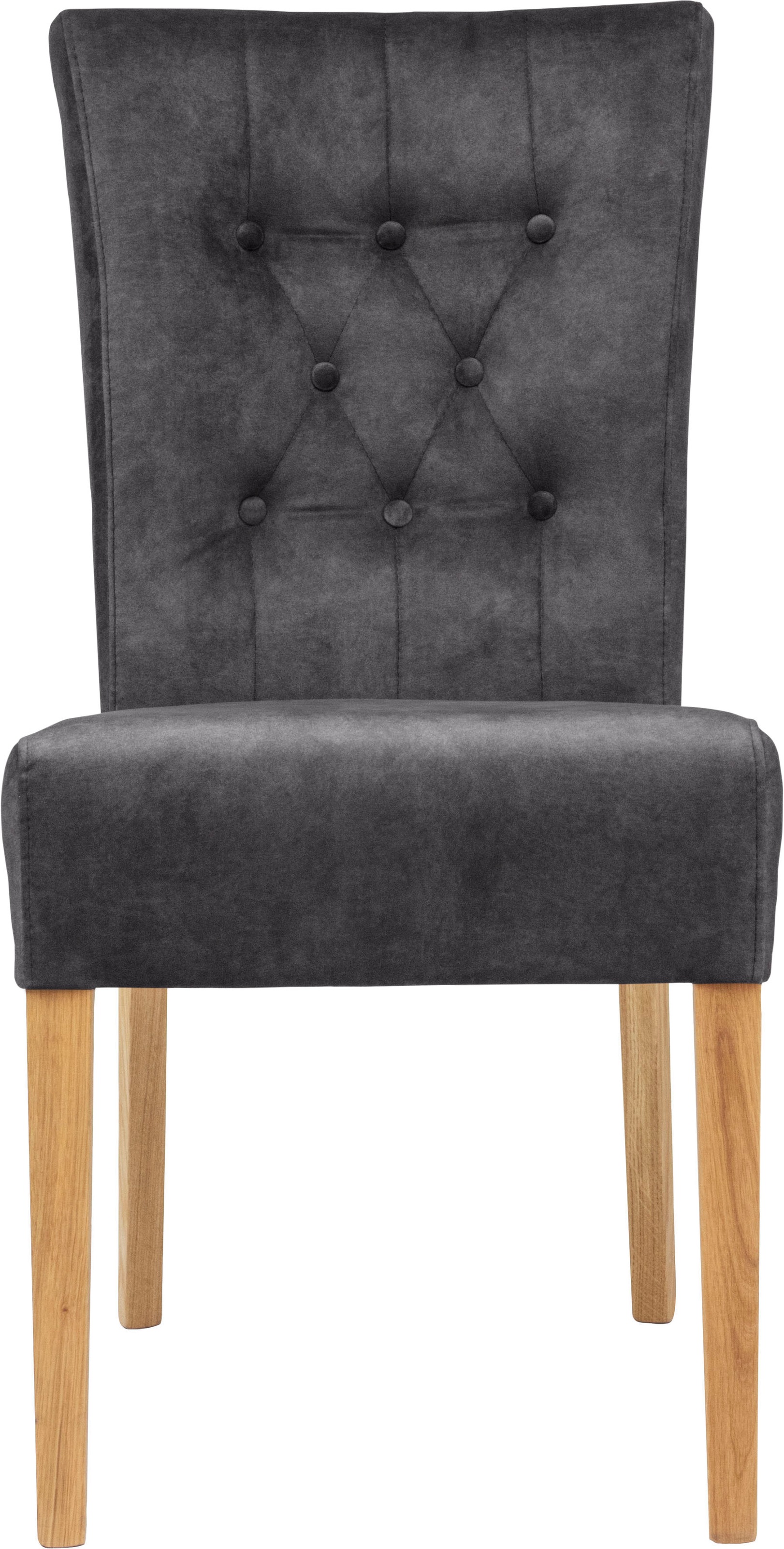 Home affaire Polsterstuhl »Queen«, (Set), 2 St., Samtvelours, Esszimmerstuhl mit Knopfheftung, 2er, 4er oder 6er-Set