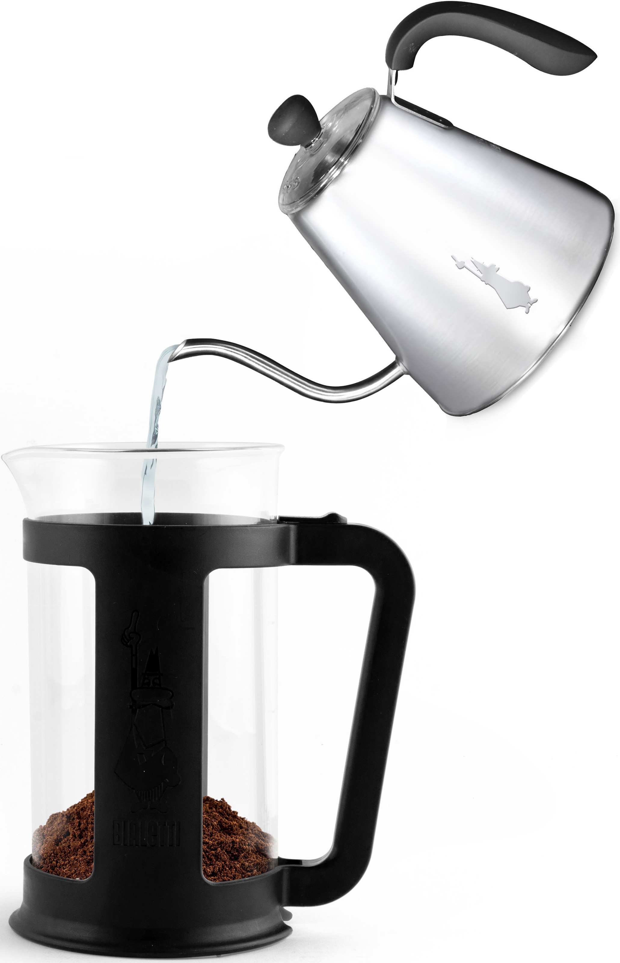 BIALETTI Kaffeebereiter »Smart«, 1 l Kaffeekanne, hitzebeständiges Borosilikatglas