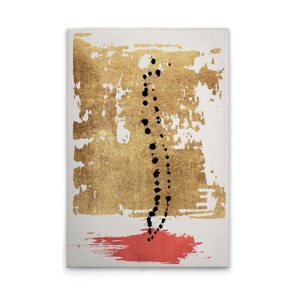 A.S. Création Leinwandbild »Drip Drop - Wandbild Gold Creme Schwarz Keilrah günstig online kaufen