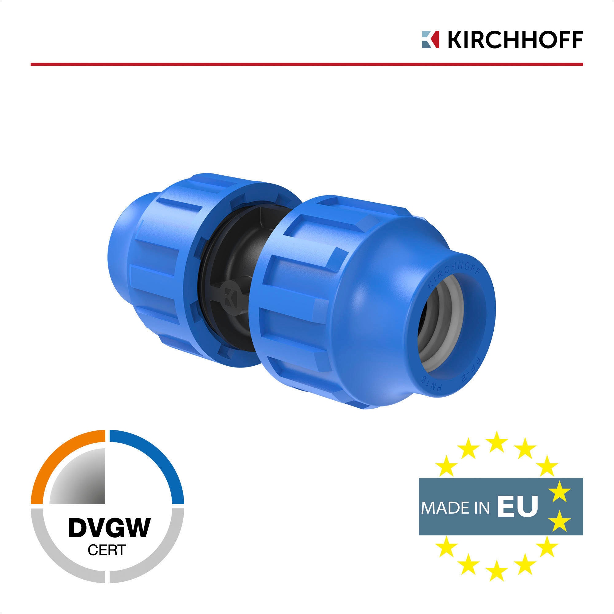 Kirchhoff Schlauchverbinder, für HDPE Rohr, 25 mm