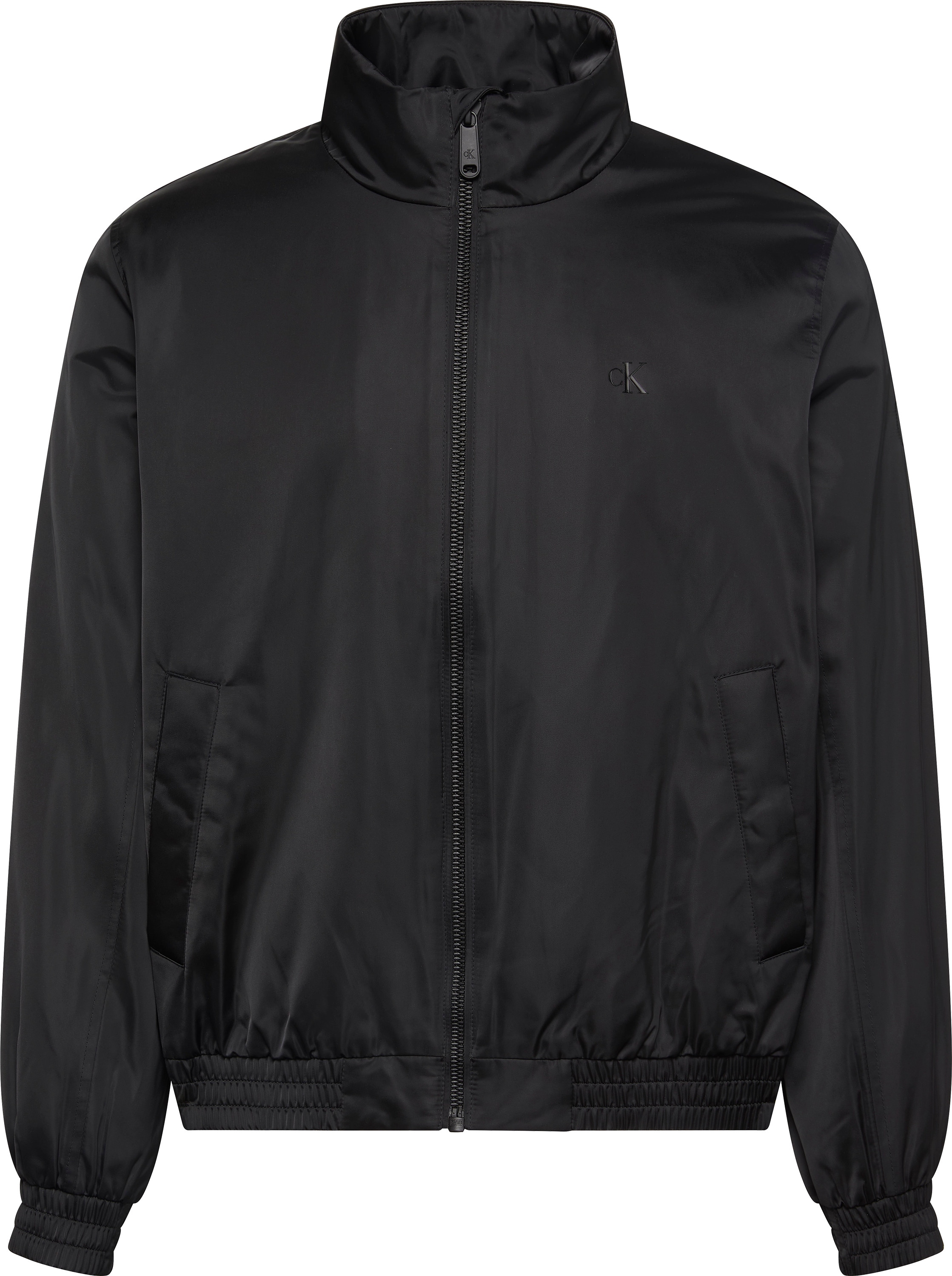 Calvin Klein Jeans Bomberjacke »LS PADDED HARRINGTON JACKET«, ohne Kapuze, Mit Rundhalsausschnitt mit Stehkragen