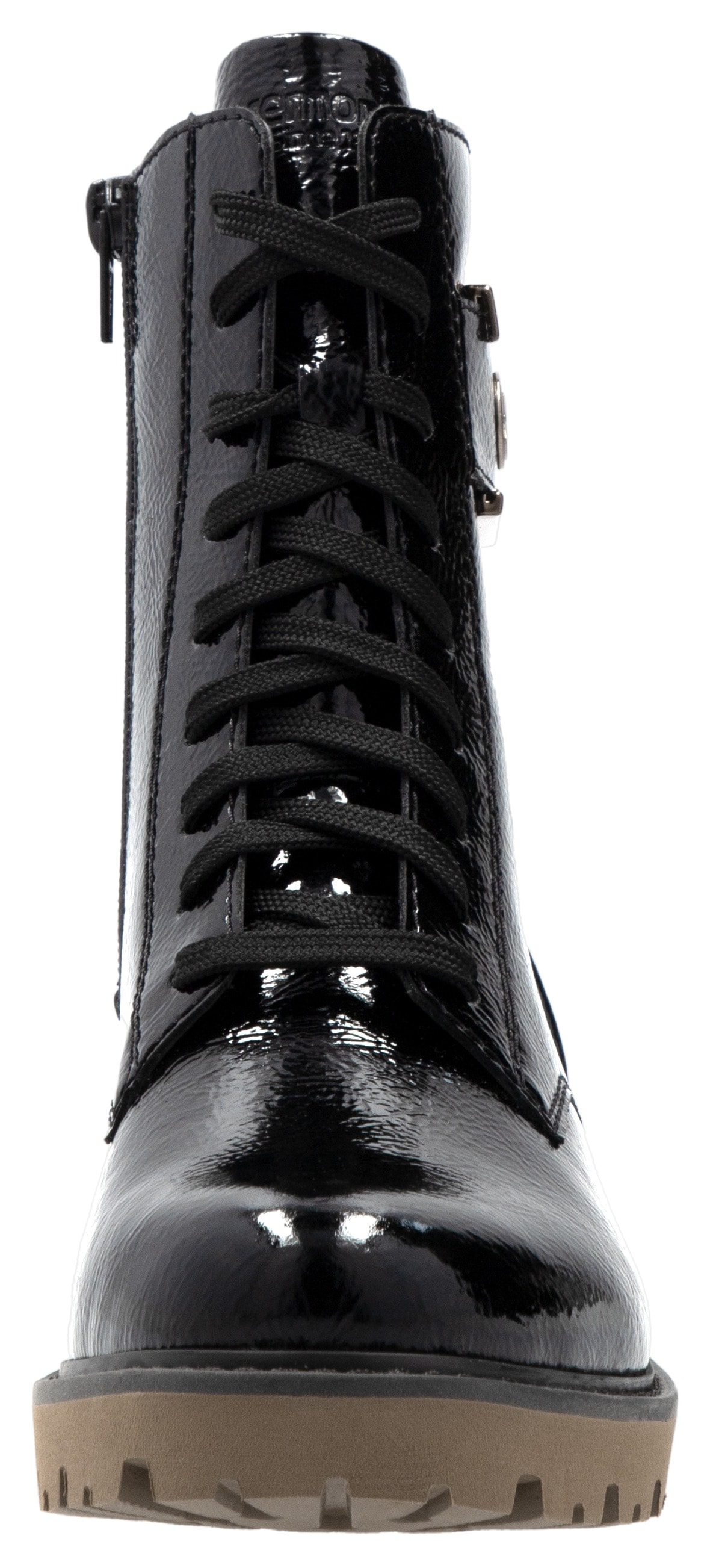Remonte Schnürstiefelette »Elisabeth Hurley-Collection«, Blockabsatz, Schnürschuh mit praktischem Innenreißverschluss