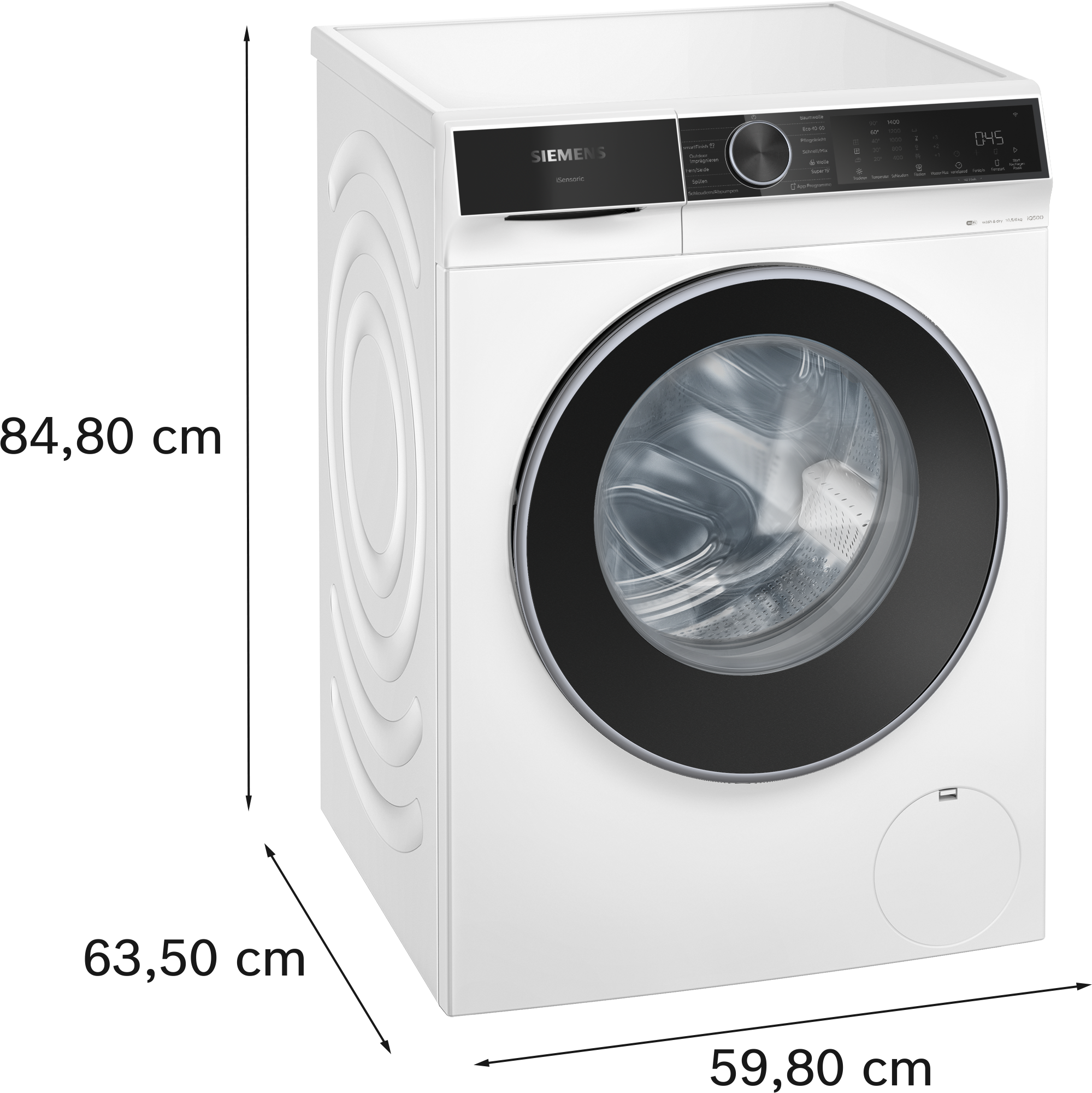 SIEMENS Waschtrockner »WN44G243« iQ500 10,5 kg /6 kg 70 dB(A)