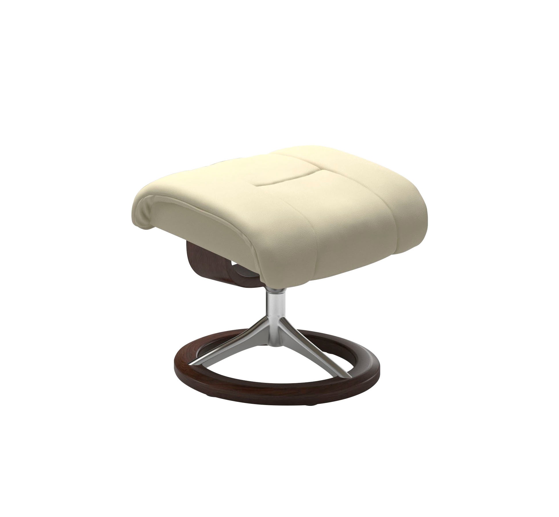 Stressless® Relaxsessel »Reno«, (Set, Relaxsessel mit Hocker), mit Hocker, mit Signature Base, Größe S, M & L, Gestell Braun