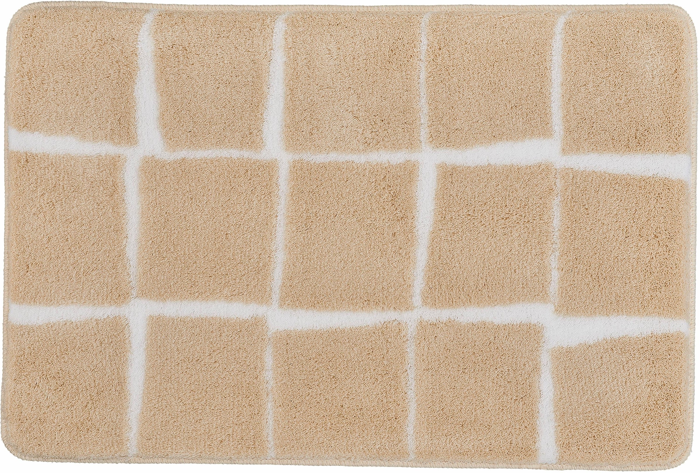 Kleine Wolke Badematte »Carat«, rutschhemmend beschichtet, fußbodenheizungsgeeignet, Badteppich, modernes Design, Pastell-Farben, waschbar