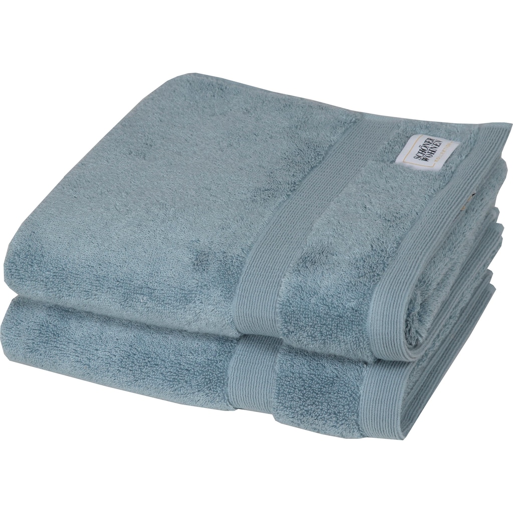 SCHÖNER WOHNEN-Kollektion Handtücher »Cuddly«, (2 St.), schnell trocknende Airtouch-Qualität