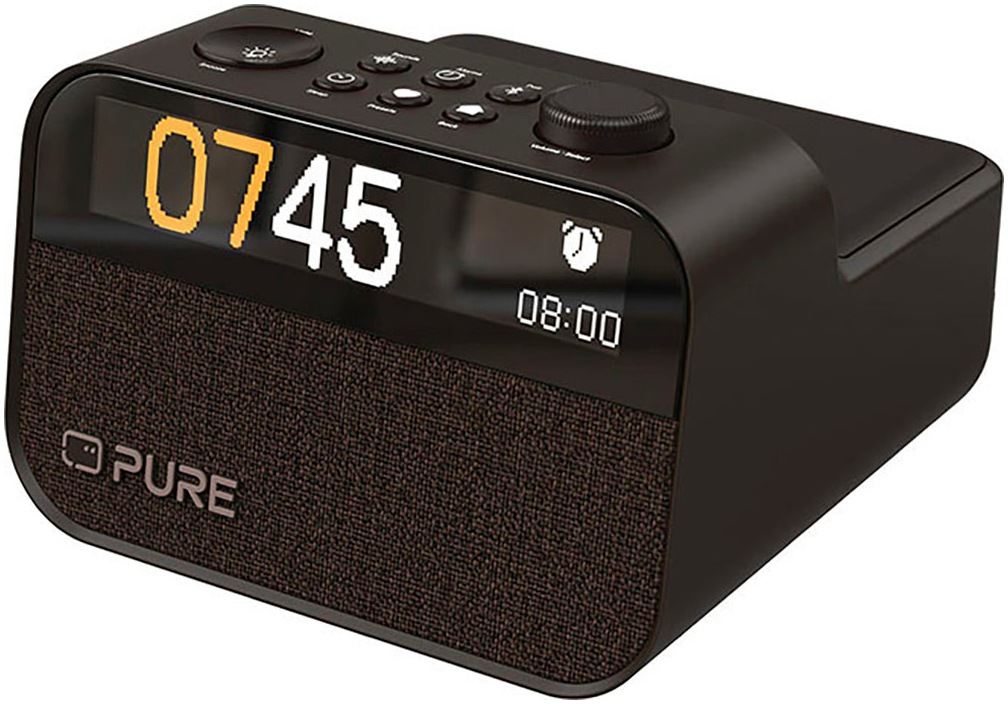 Bluetooth-Lautsprecher »Moment Charge« Mono (Bluetooth DAB/UKW-Radio FM Radio Ladefunktion für Mobilgeräte (kabellos) Sleep Timer Uhrzeitanzeige 