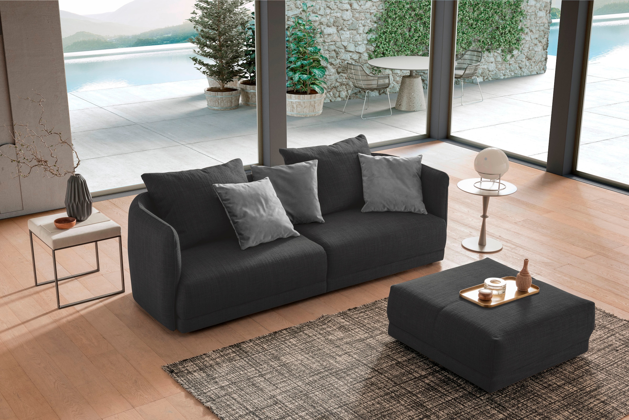 designwerk Hocker »New York, anmutender Designhocker«, in hochwertiger Verarbeitung & tollem Sitzkomfort
