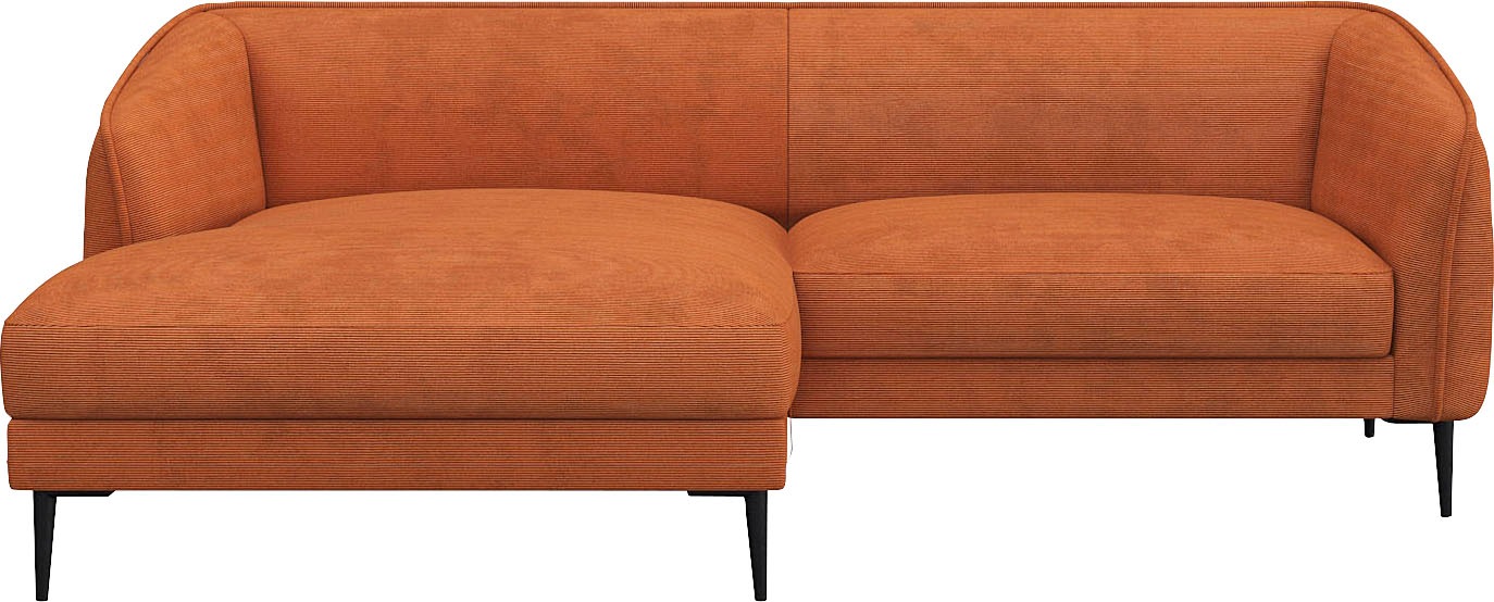 FLEXLUX Ecksofa »Belle Designsofa, bequem durch Kaltschaum im Sitz«, Skandi günstig online kaufen