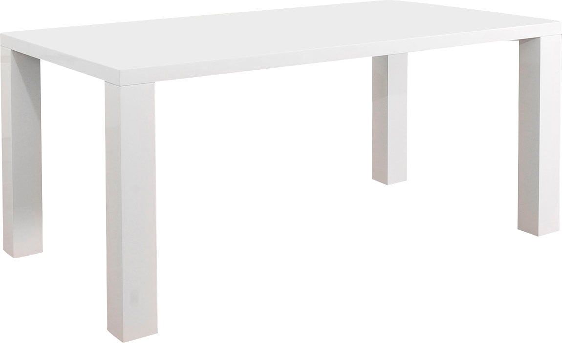 SALESFEVER Esstisch »Esbjerg - Stilvoller Tisch« Eleganter Hochglanz für anspruchsvolle Ästhetik weiß Moderner Hochglanz-Esstisch: Klassisch &...
