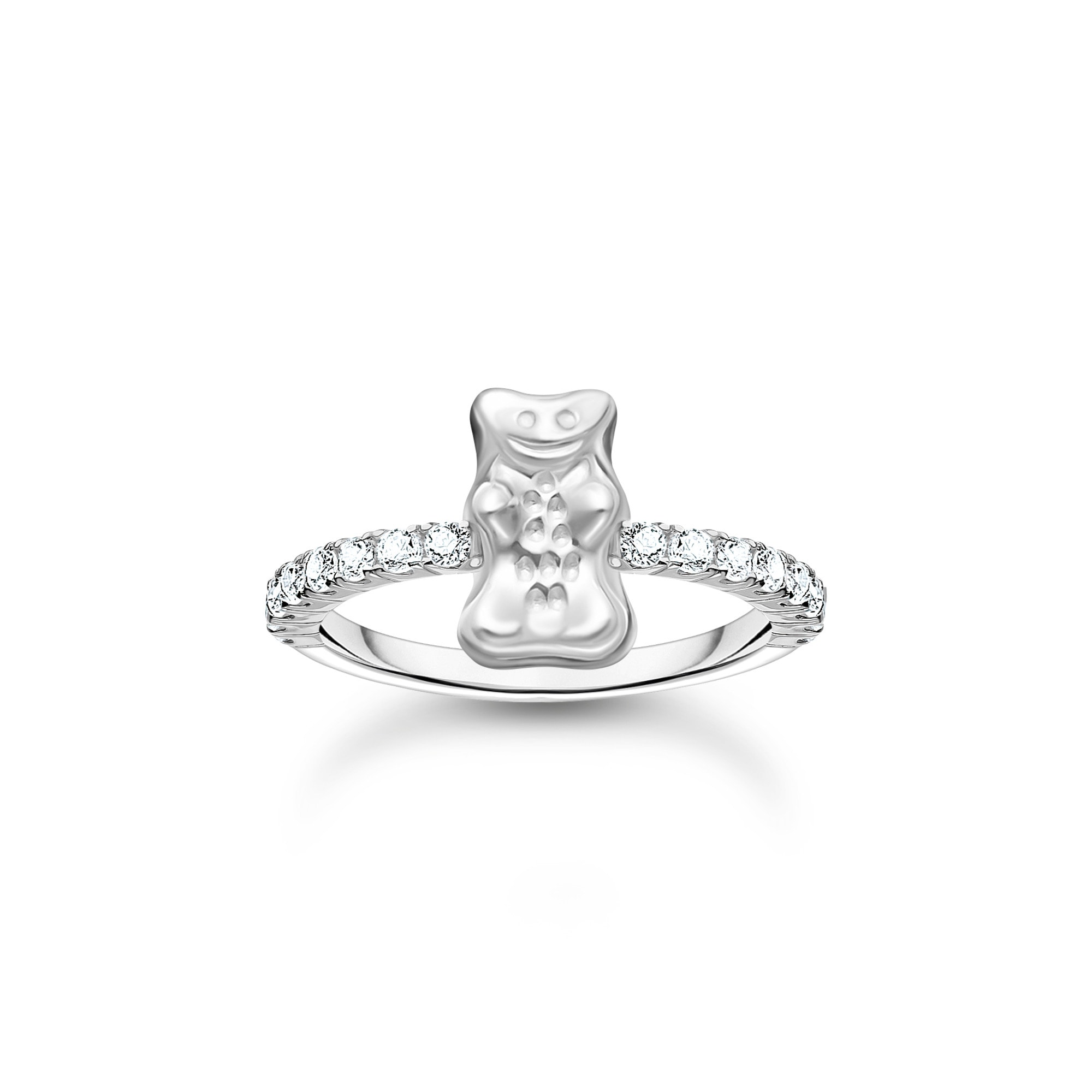 THOMAS SABO Fingerring »THOMAS SABO x HARIBO: Ring mit Goldbär« mit Zirkonia (synth.)