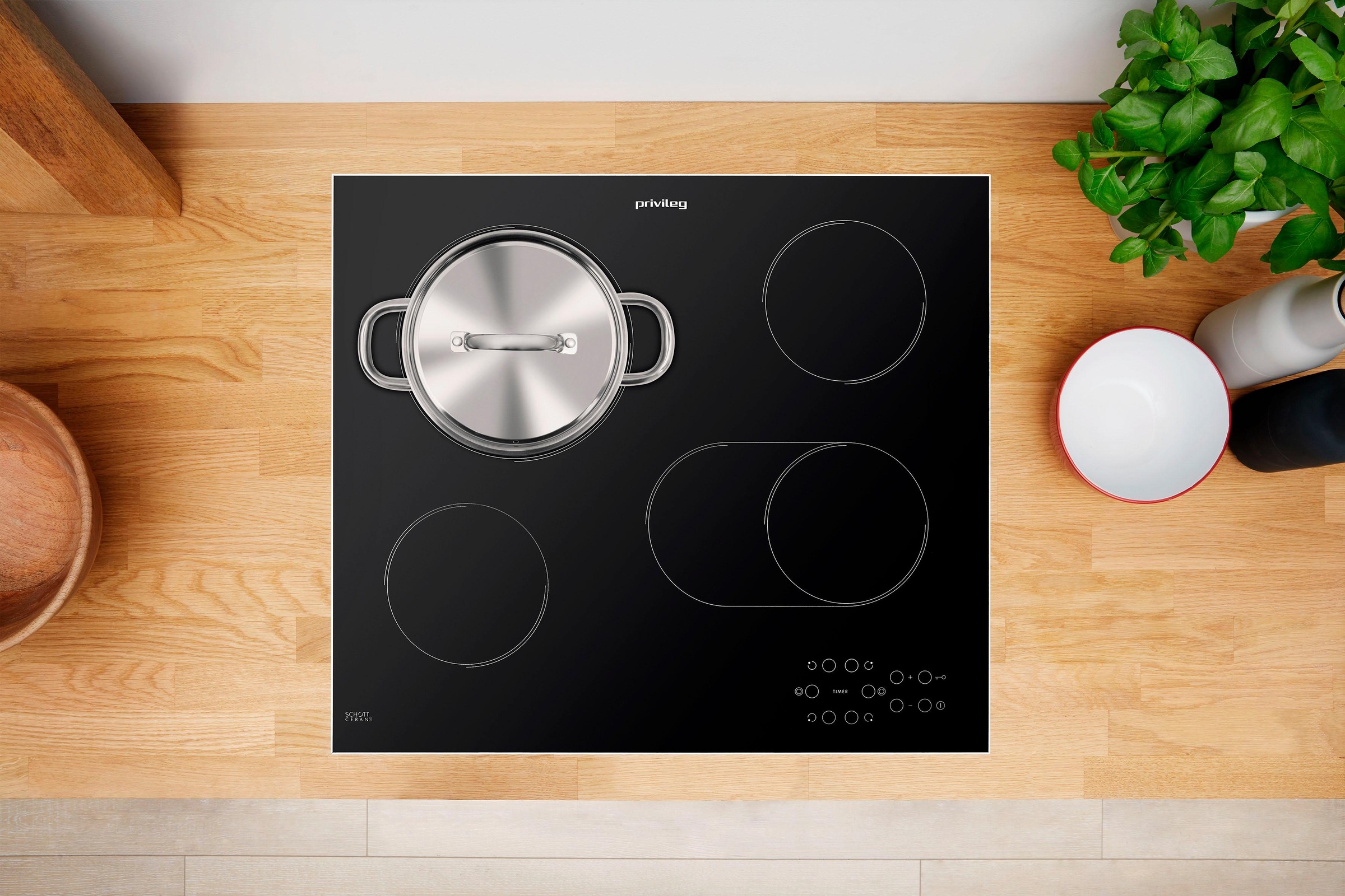 16. Bild von Privileg Backofen-Set »BAKO Turn&Cook 400«, PBWR6 OP8V2 IN, mit 2-fach-Teleskopauszug, Pyrolyse-Selbstreinigung, mit Restwärmeanzeige