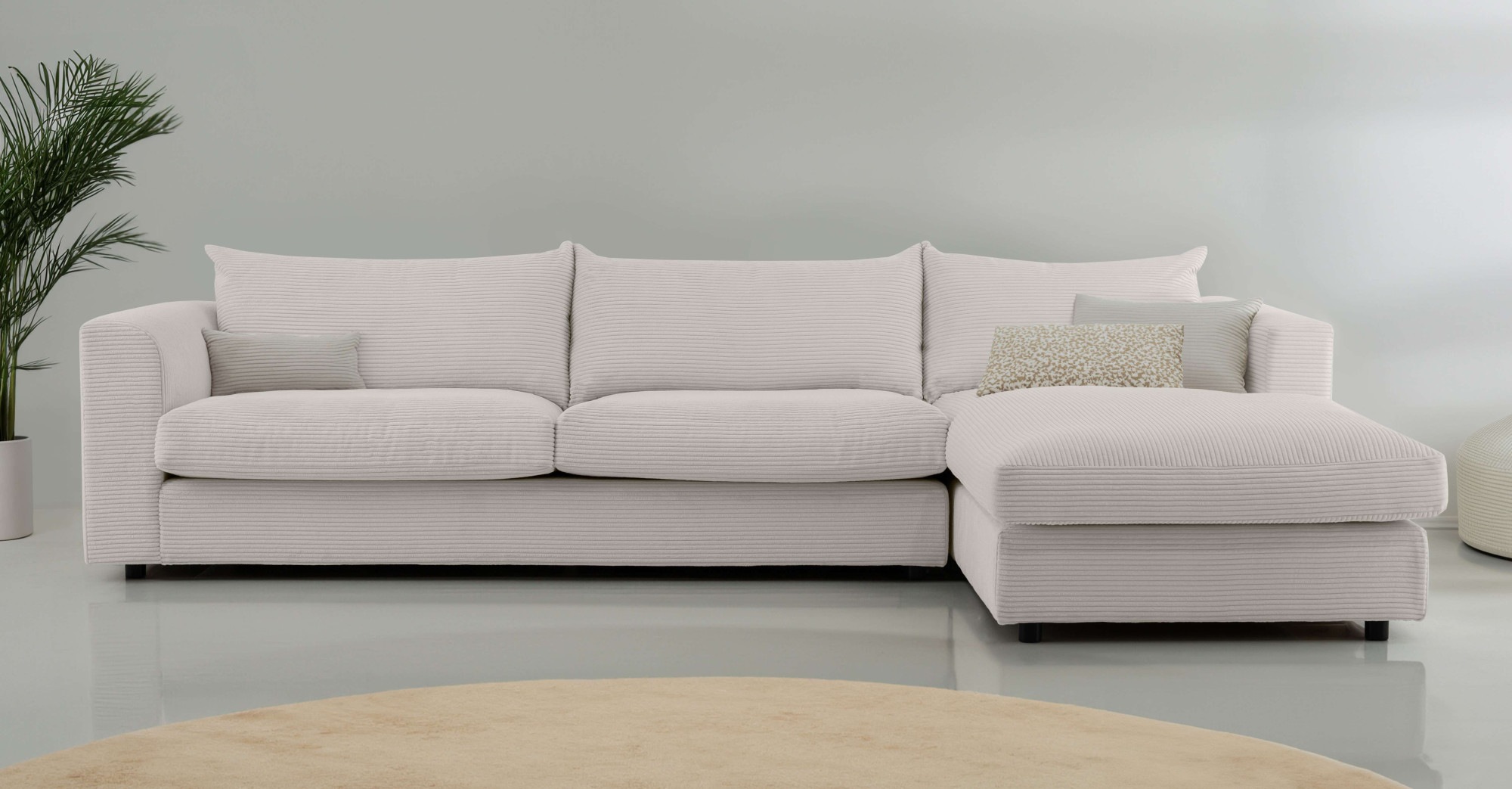 LeGer Home by Lena Gercke Ecksofa »Avelina« Breite 297 cm, in Cord- und Che günstig online kaufen