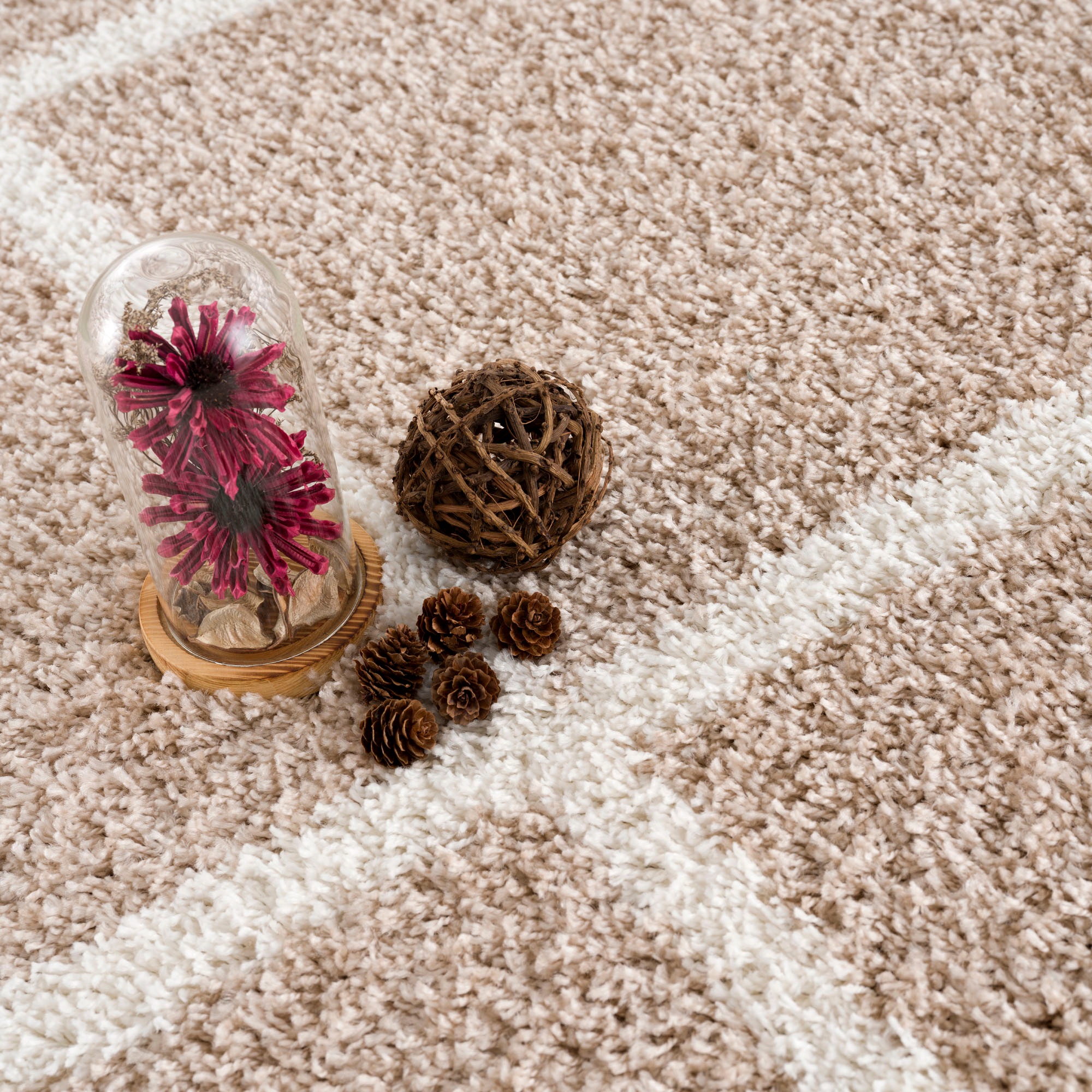 Sanat Hochflor-Teppich »Madrid«, rechteckig, 30 mm Höhe, Wohnzimmer, Langflor, Shaggy Teppich