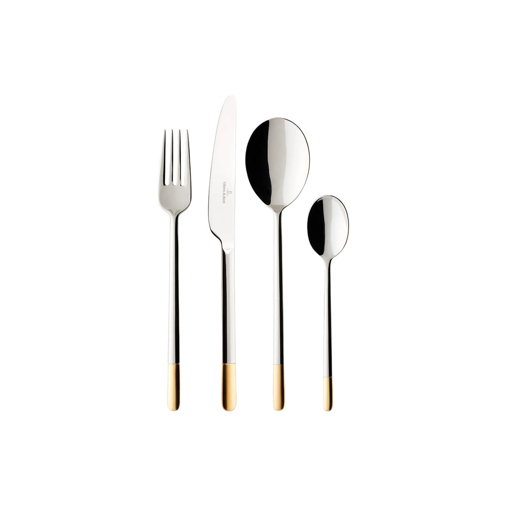 Villeroy & Boch Besteck-Set »Tafelbesteck Ella 24er Set silber-gold« günstig online kaufen