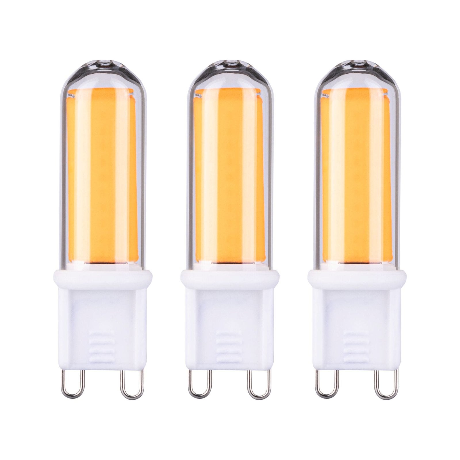 Paulmann LED-Leuchtmittel »Stiftsockel 3er Pack Glas G9 470lm 4,6W 2700K 230V«, Warmweiß