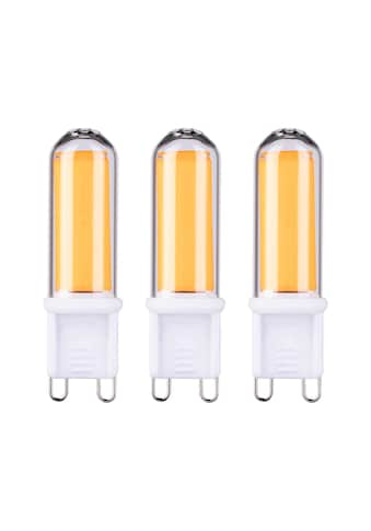 LED-Leuchtmittel »Stiftsockel 3er Pack Glas G9 470lm 4,6W 2700K 230V«, Warmweiß