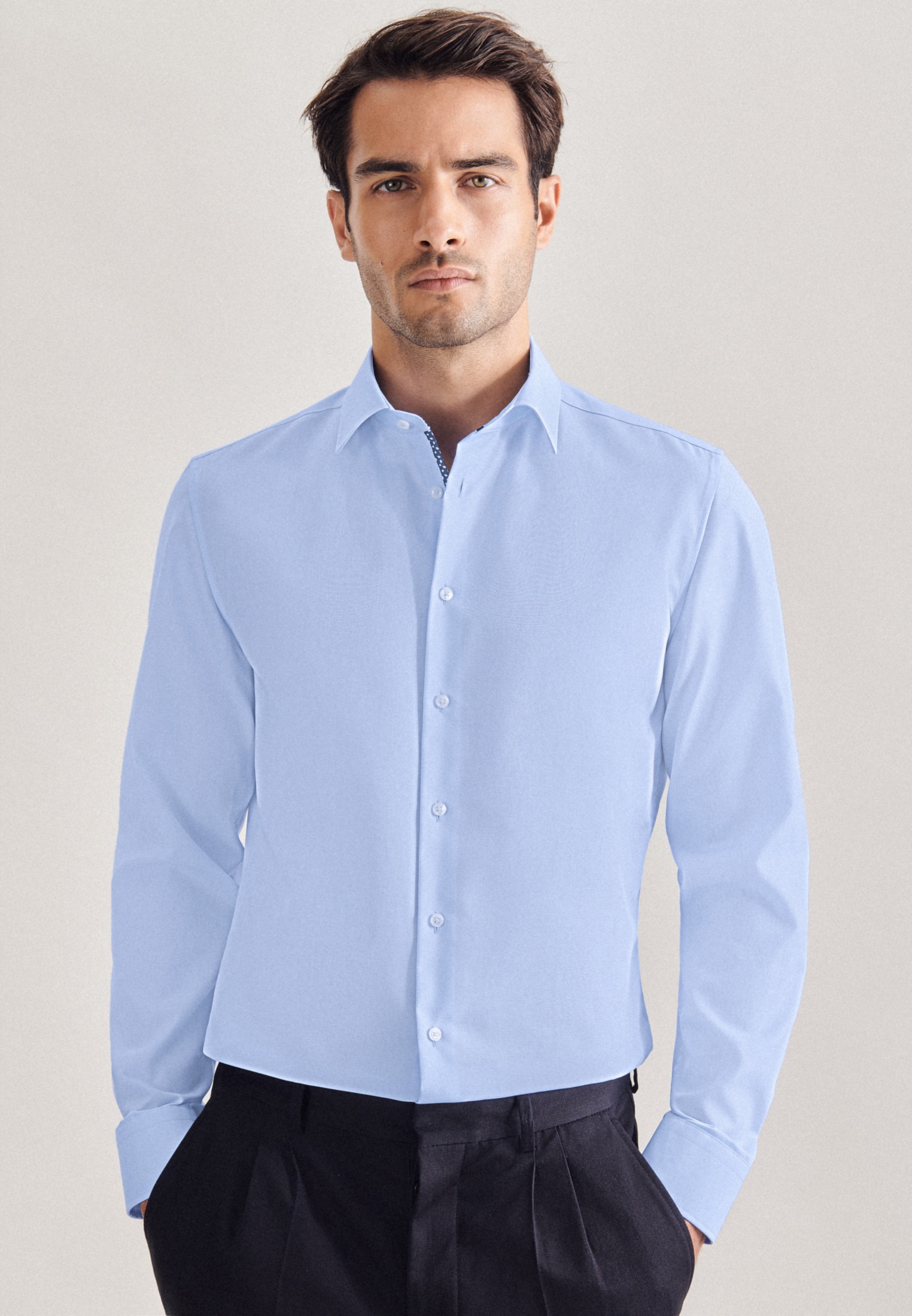 seidensticker Businesshemd »Shaped«, Shaped Langarm Kentkragen Uni im  Online-Shop kaufen | Klassische Hemden