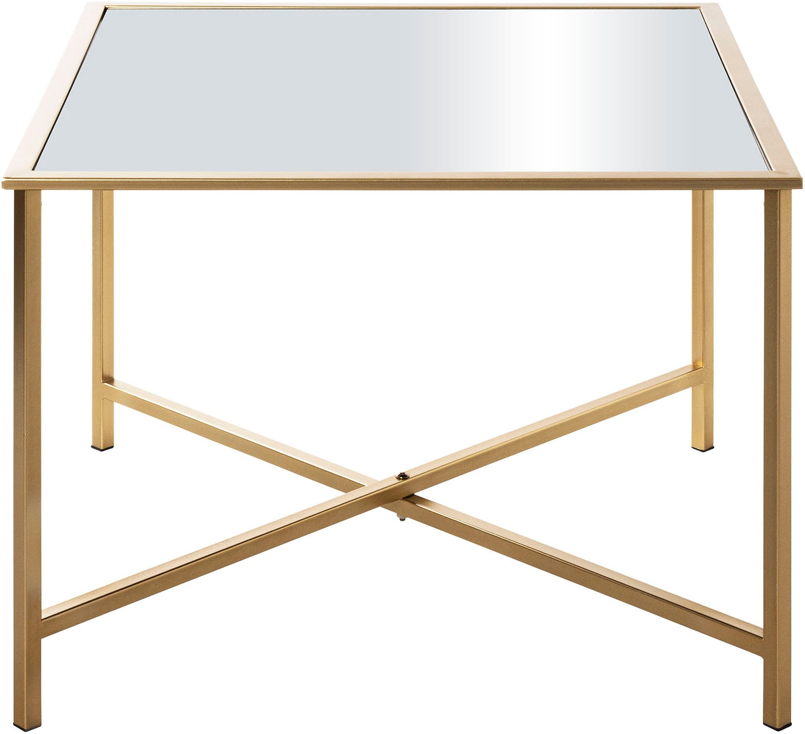 HAKU Beistelltisch »Sofatisch, Wohnzimmertisch« 1 Stk. tlg. quadratisch - aus Metall Gold B/T/H 60/60/45 cm