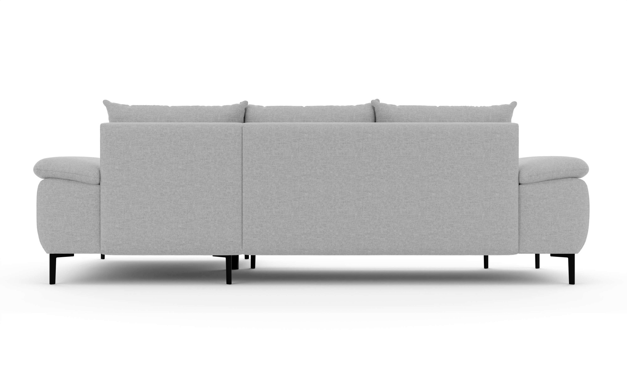 Home affaire Ecksofa »DROMARA Schlafsofa mit Bettkasten, Maße: B/T/H 277/141/91 cm« L-Form mit Recamiere rechts/links bestellbar, Wellenunterfederung