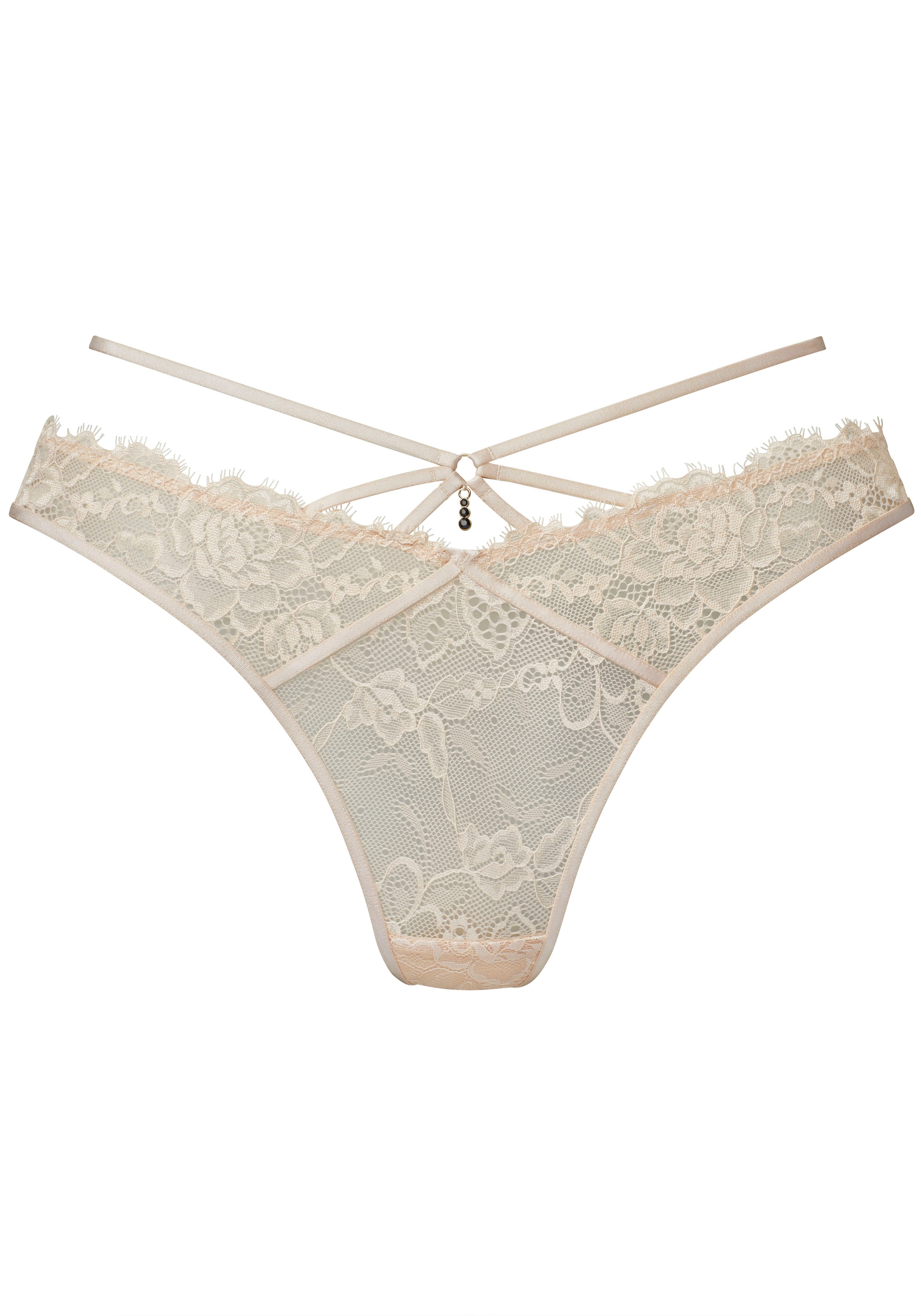 LASCANA String »Samara« mit verführerischem Bänder-Detail und extravagantem Accessoire